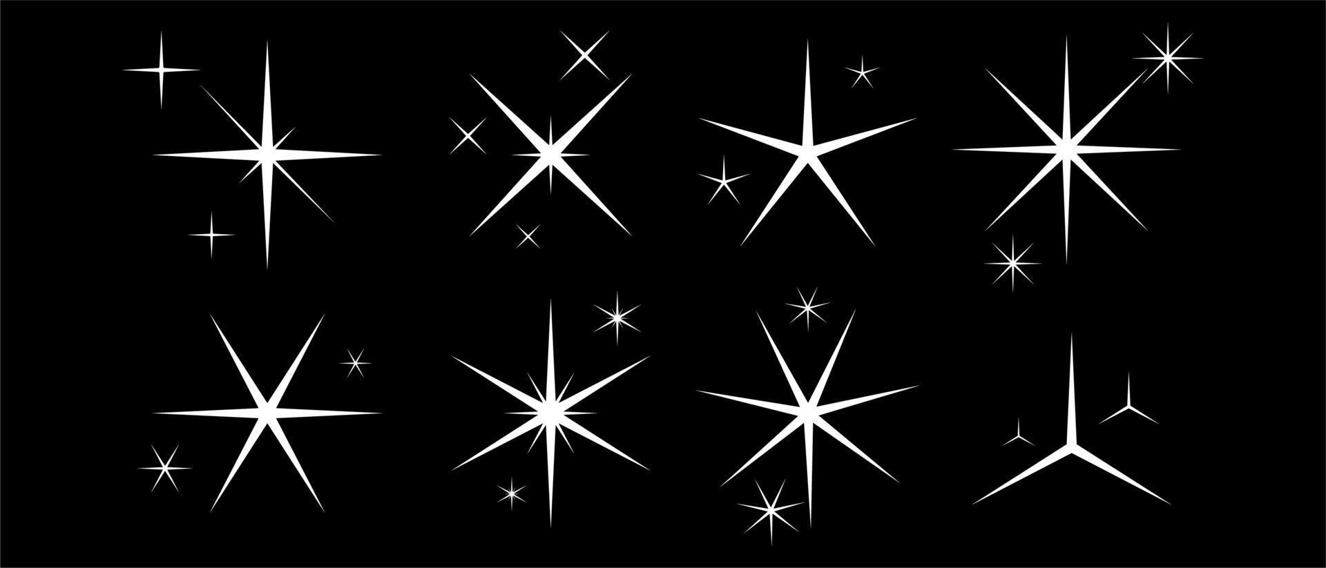 Minimalist Star Set Vector Design Stock Free and Free SVG