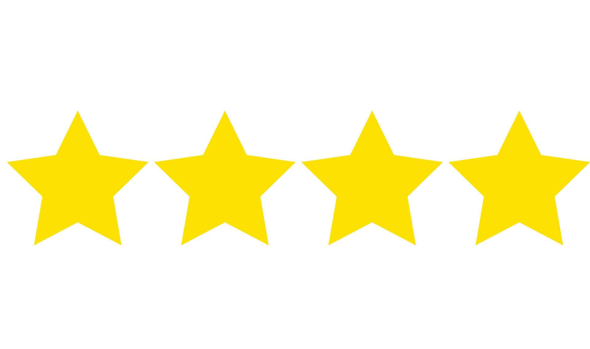 Stars rating review Set of black stars Stock Free