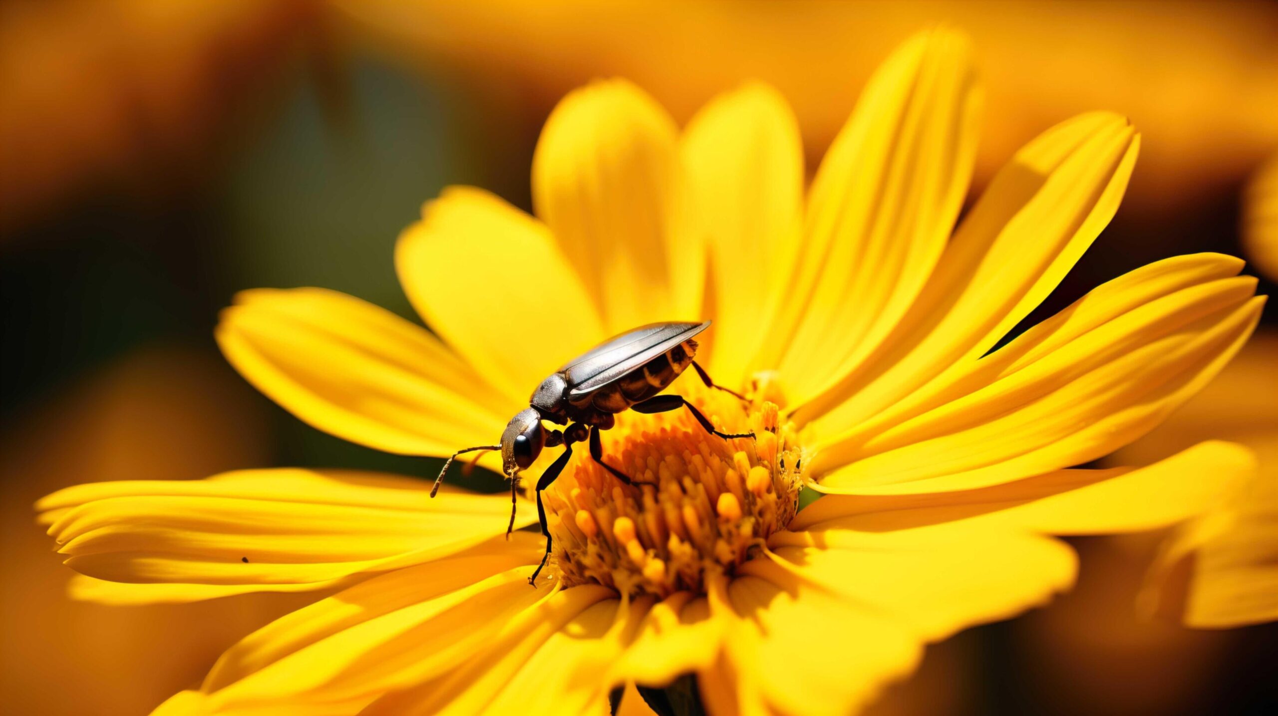 Close-up of insect on yellow flower,Steiermark,Austria , Generate AI Free Photo