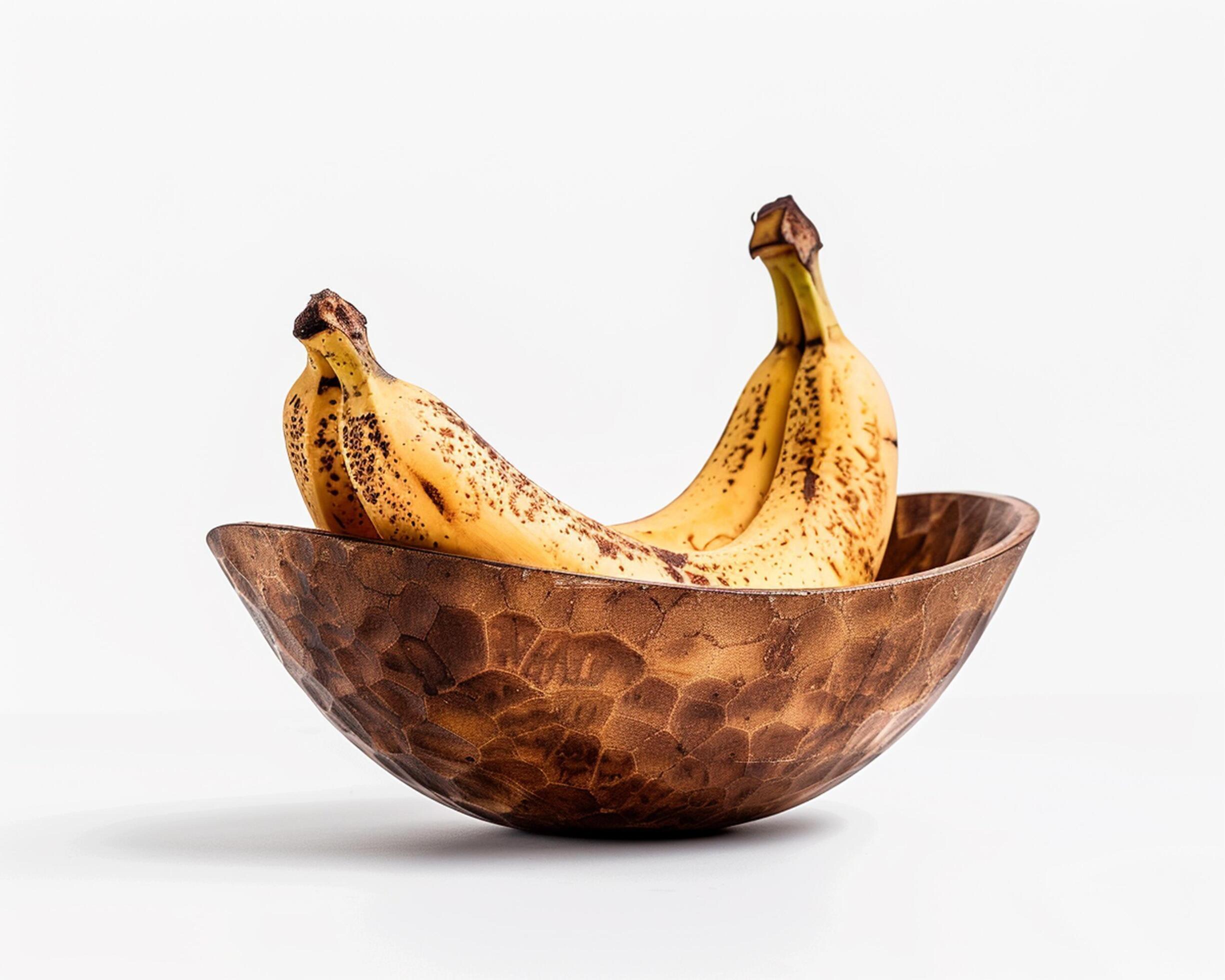 A bowl of bananas Stock Free