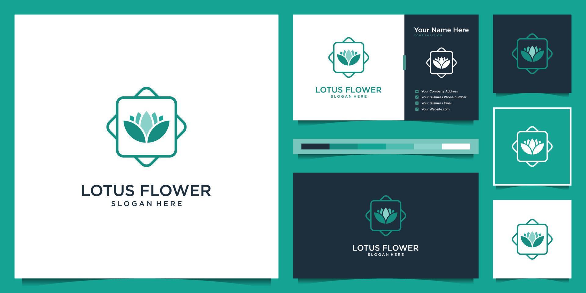 
									Beauty lotus flower logo minimalist symbol for spa, yoga and beauty care logo design and business card Stock Free and Free SVG