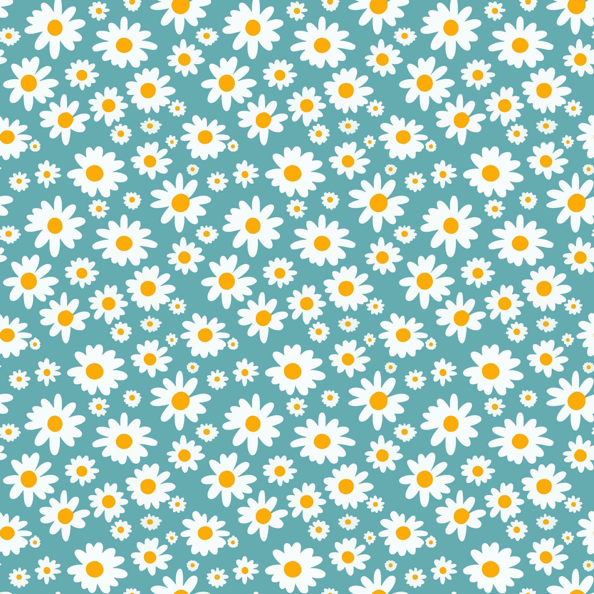 Beautiful seamless pattern with flowers Stock Free