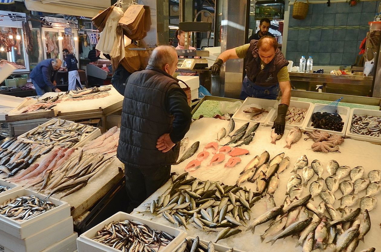 
									Greek fish shop Stock Free