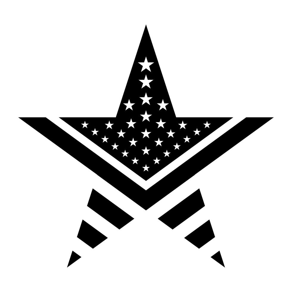 
									America star vector icon Stock Free