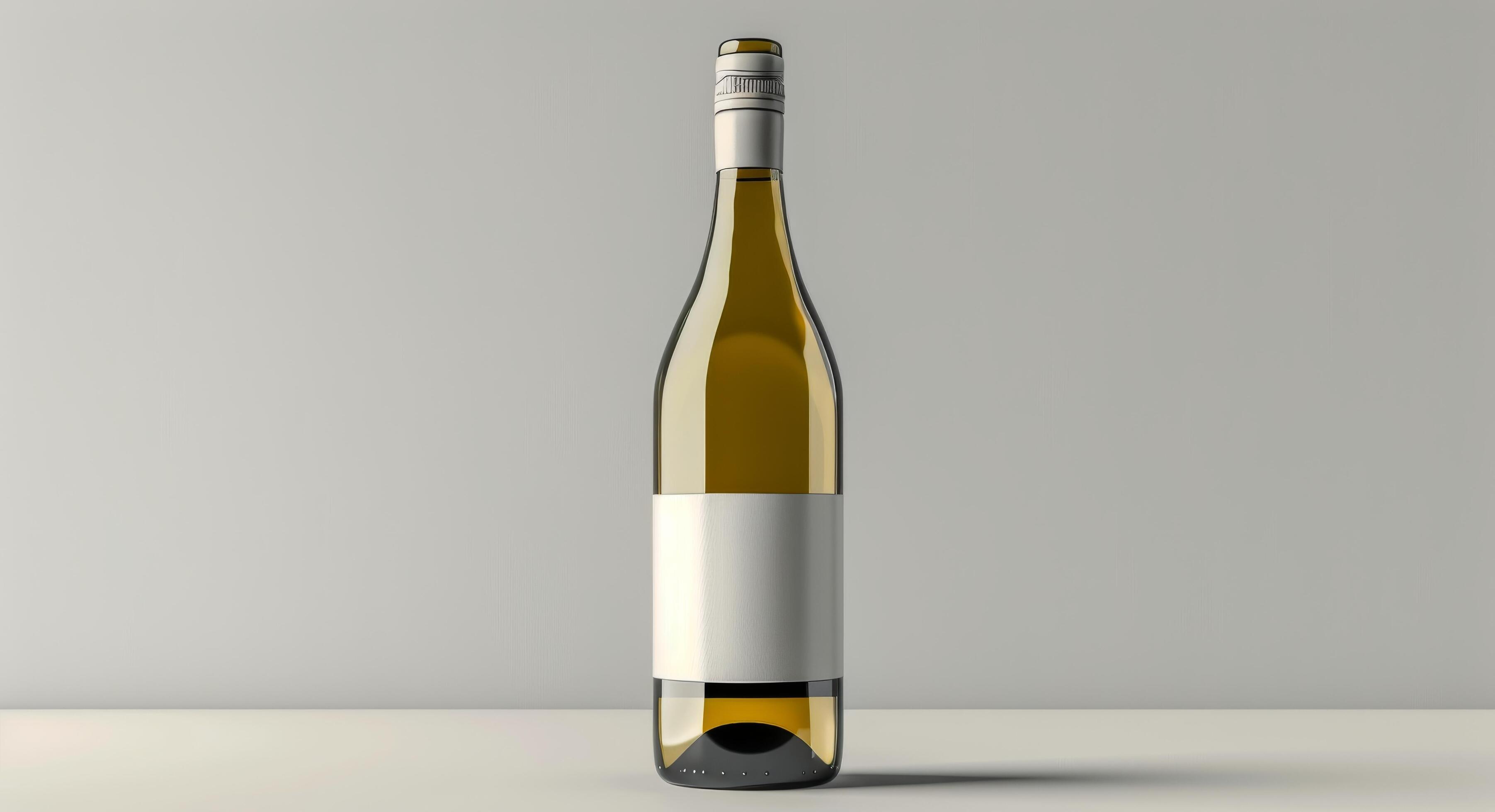 
									Wine Bottle Mockup On White Background Stock Free