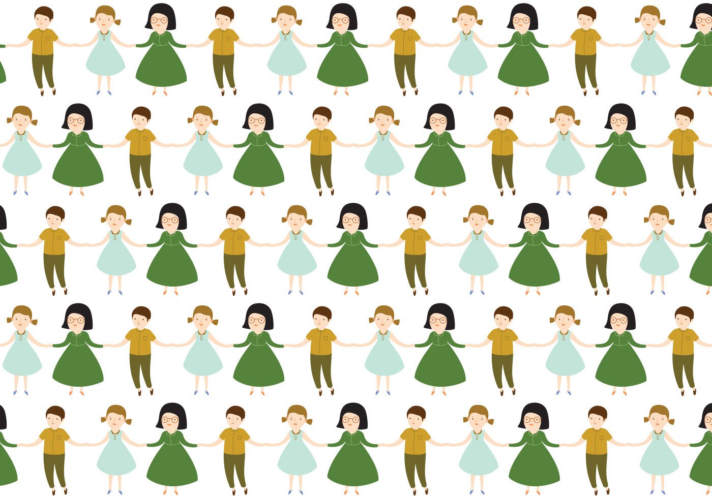 Character Vector Pattern Free Vector and Free SVG