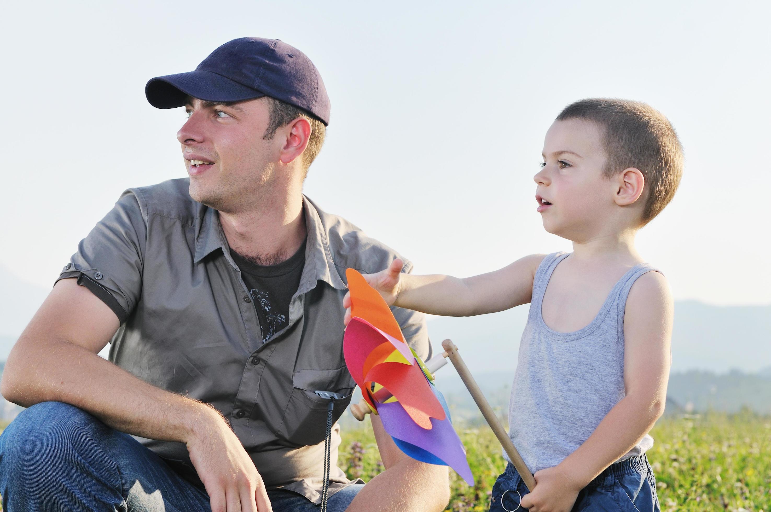 young family outdoor Stock Free