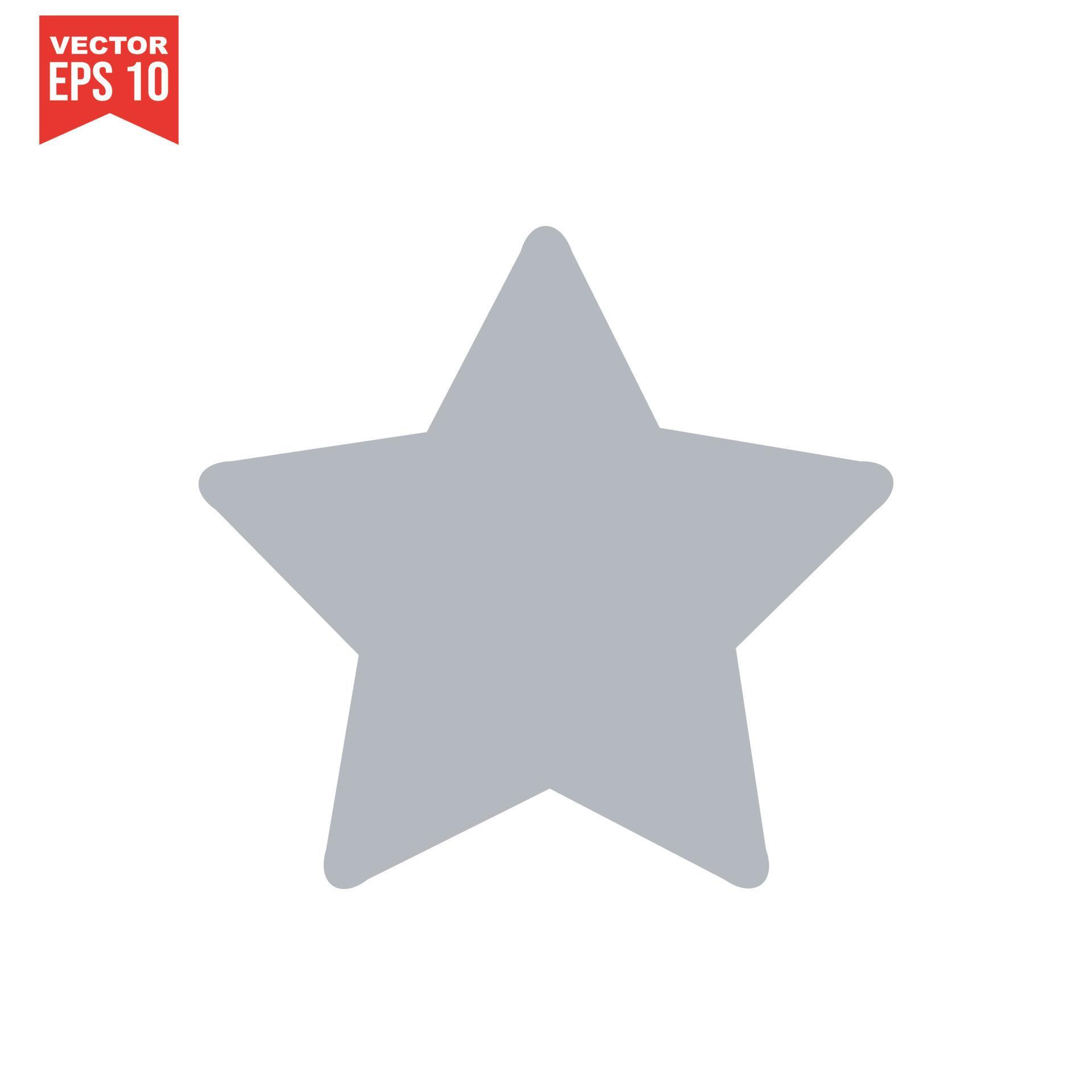 star icon vector on a white background Stock Free