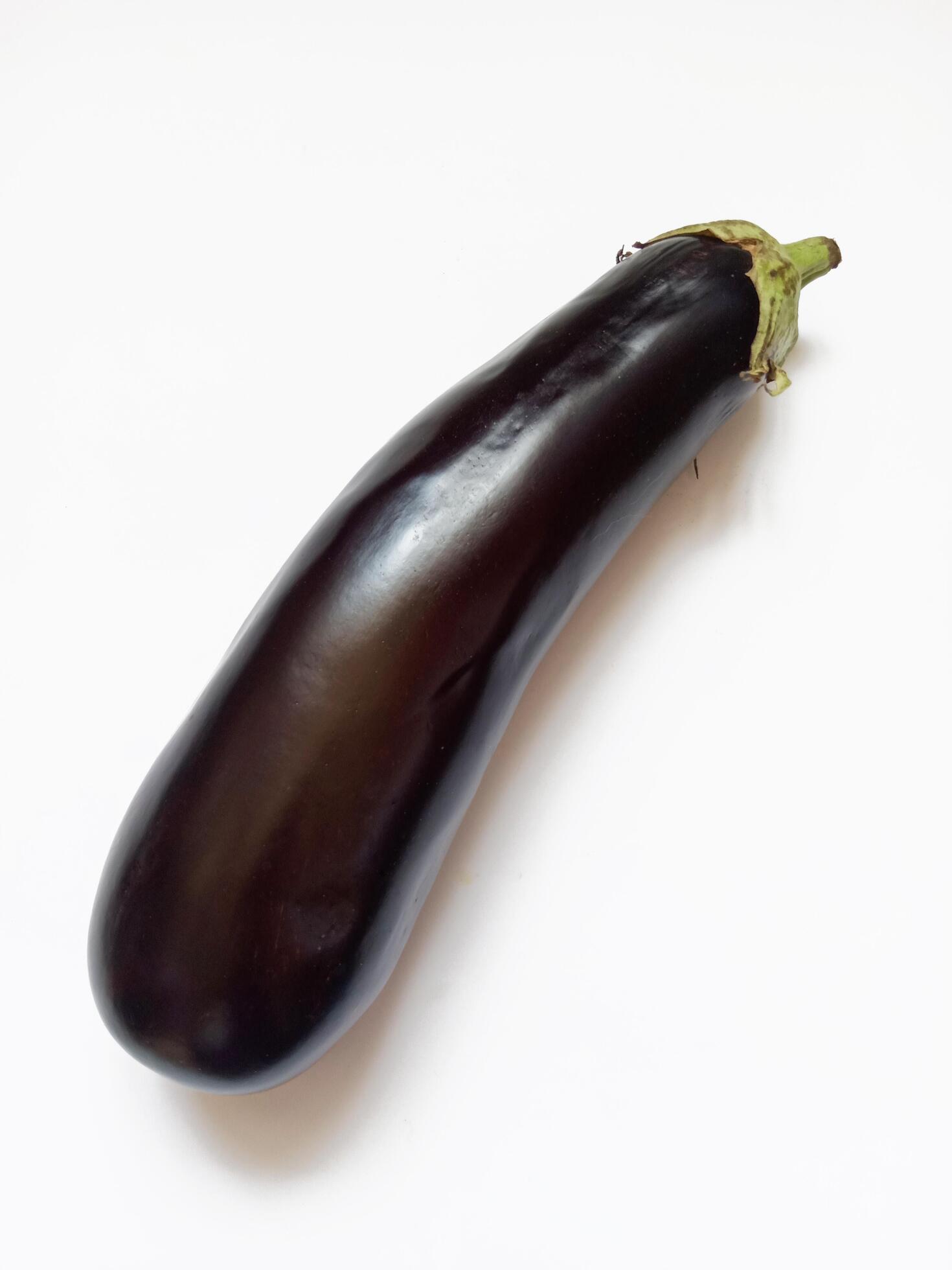 eggplant on white background Stock Free