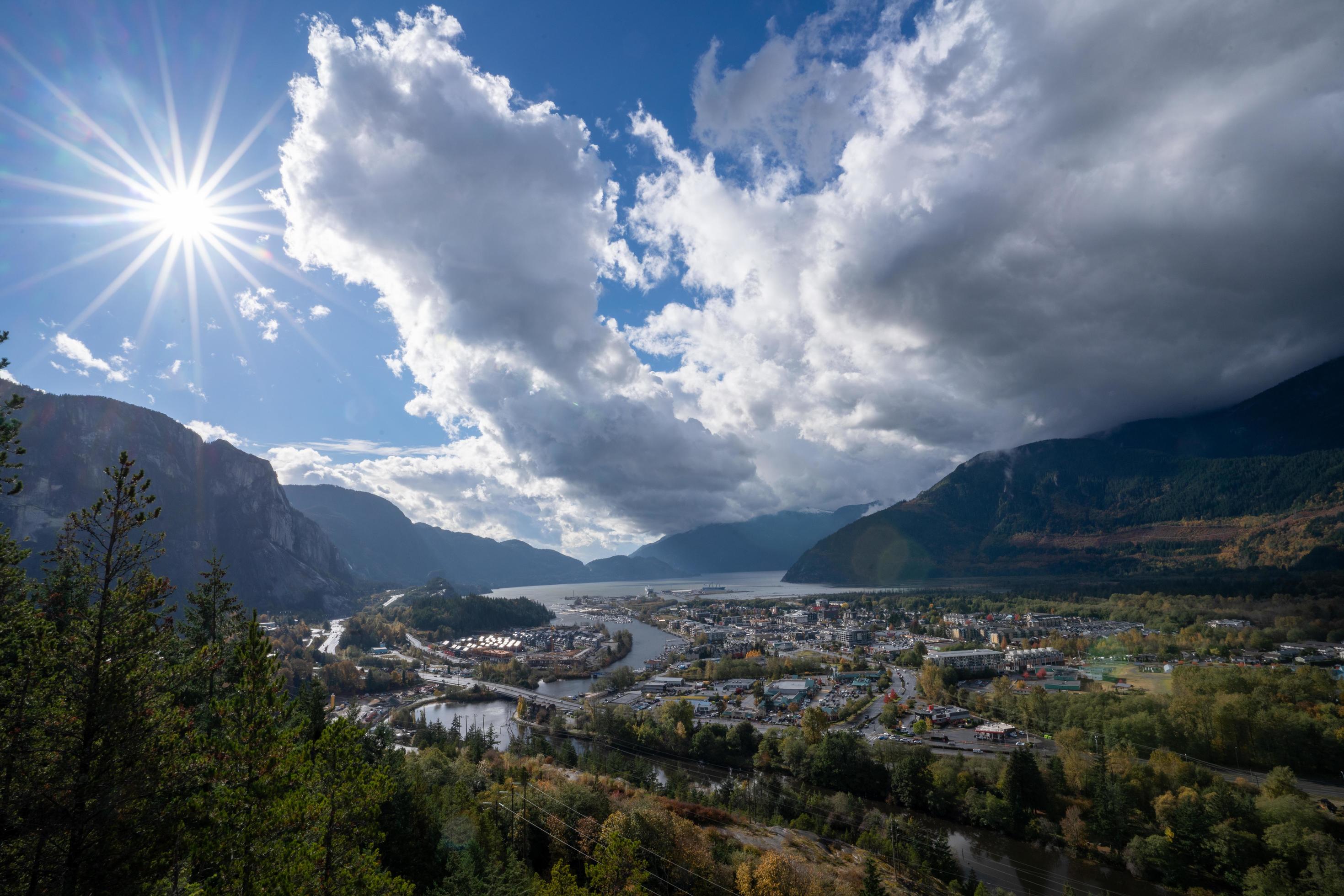 Squamish from the smoke bluffs Stock Free