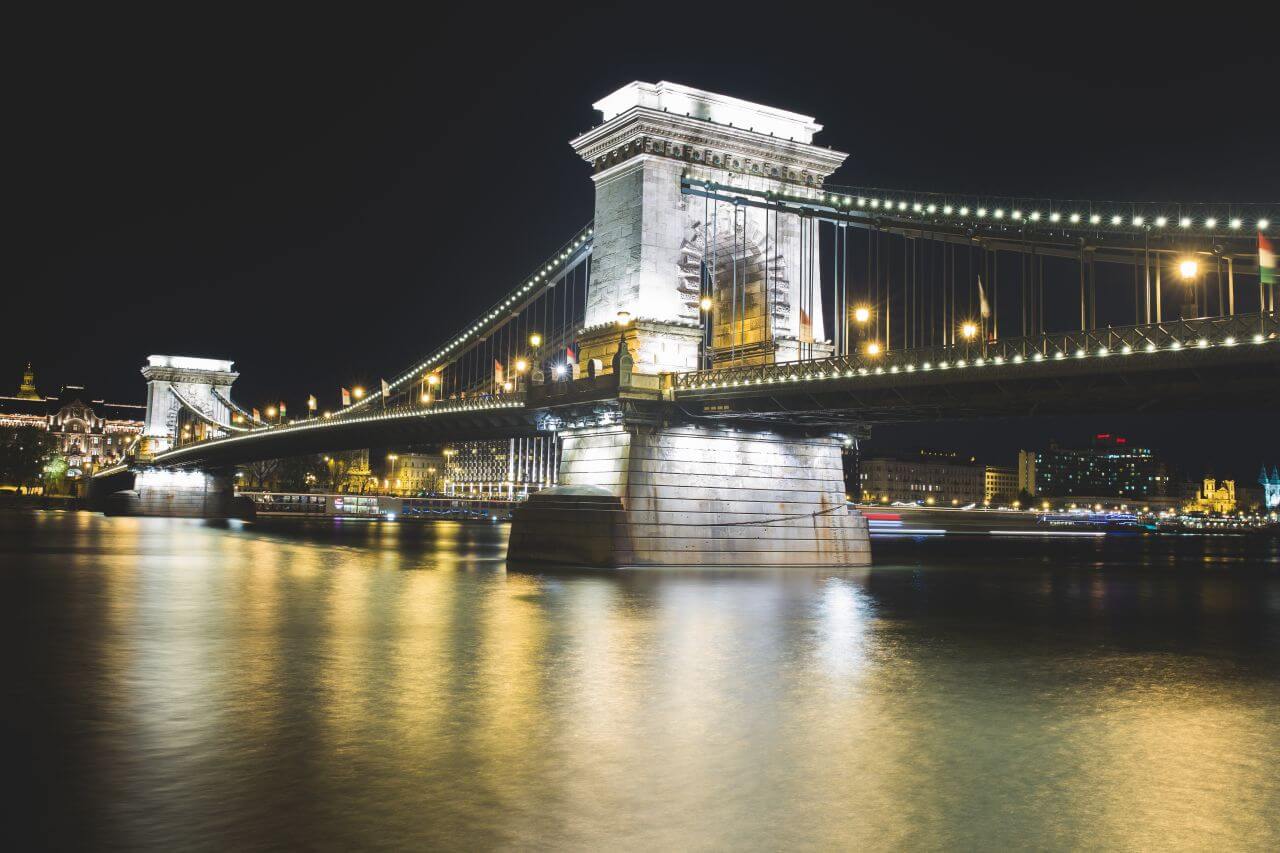 Bridge at Night Stock Free