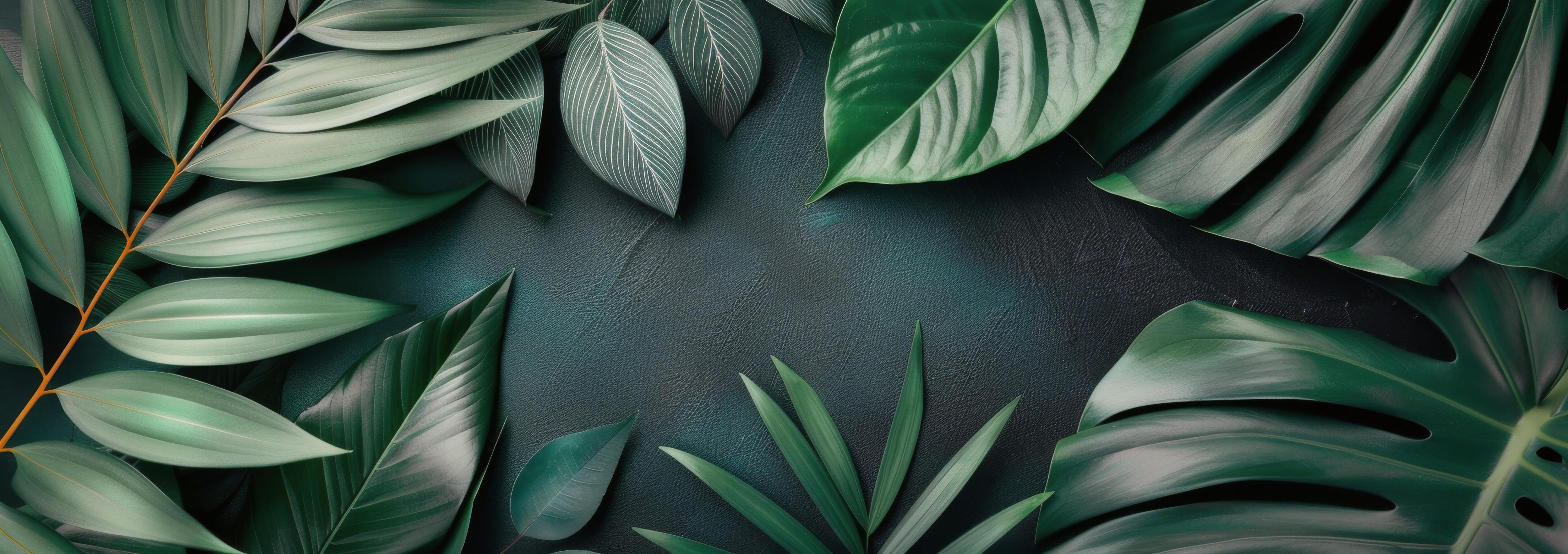 Tropical Leaf Background Stock Free