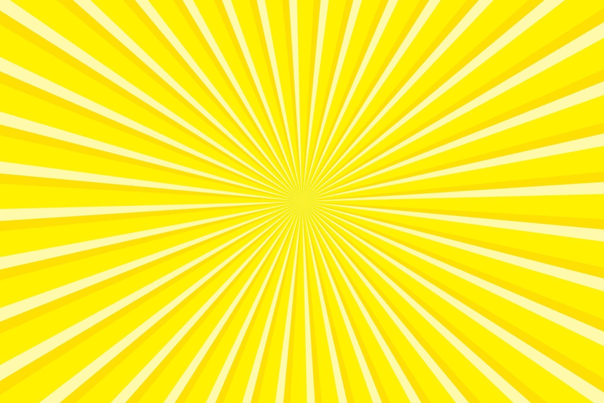 
									Vibrant yellow Sunburst Pattern Background. Ray star burst backdrop. Rays Radial geometric Vector Illustration Stock Free