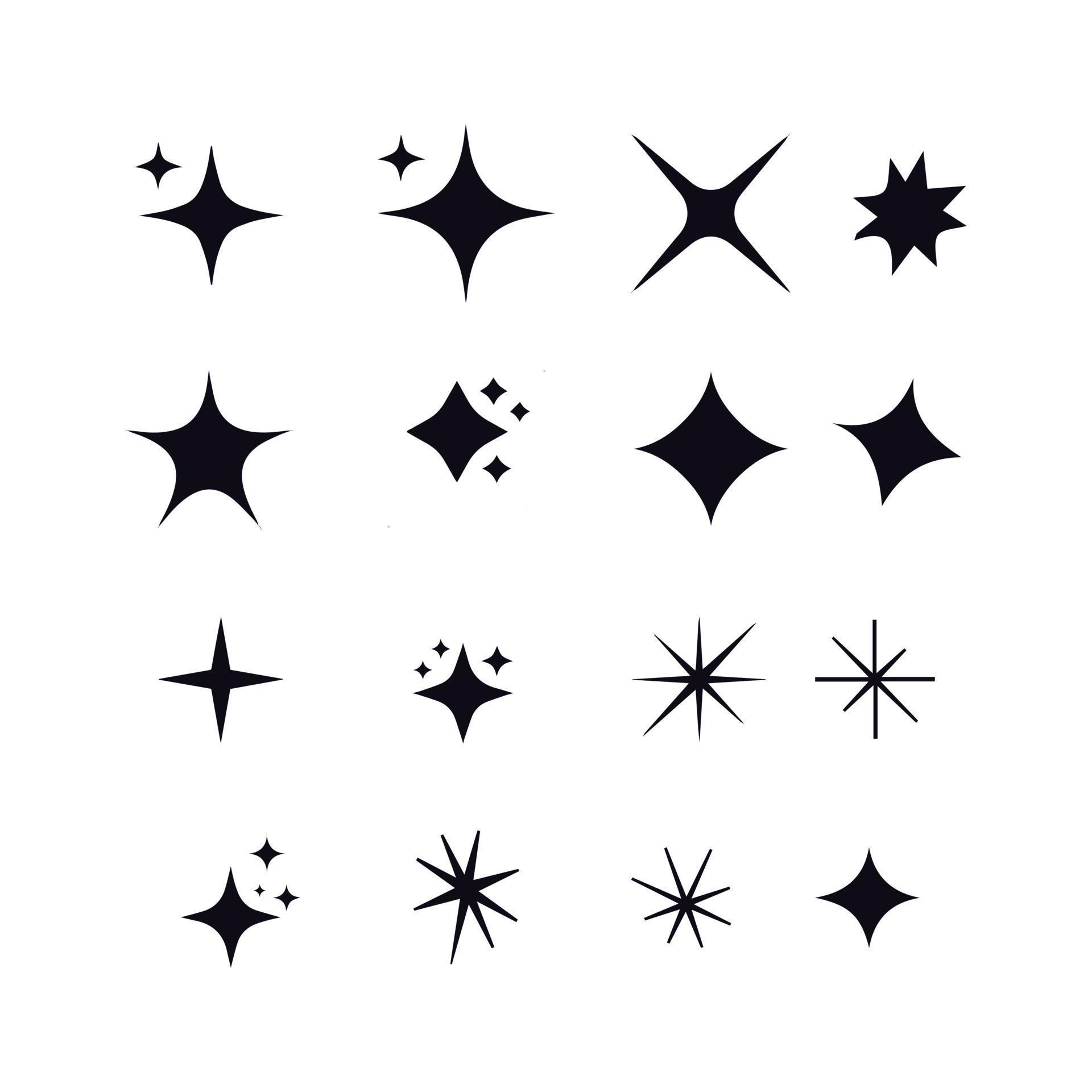 star sparkles icon vector design Stock Free