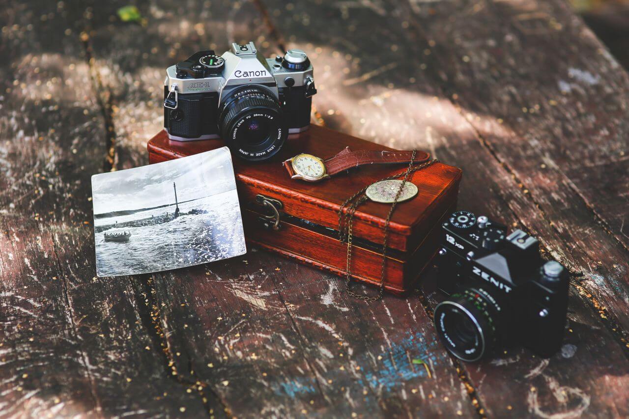 Vintage Camera Collection Stock Free