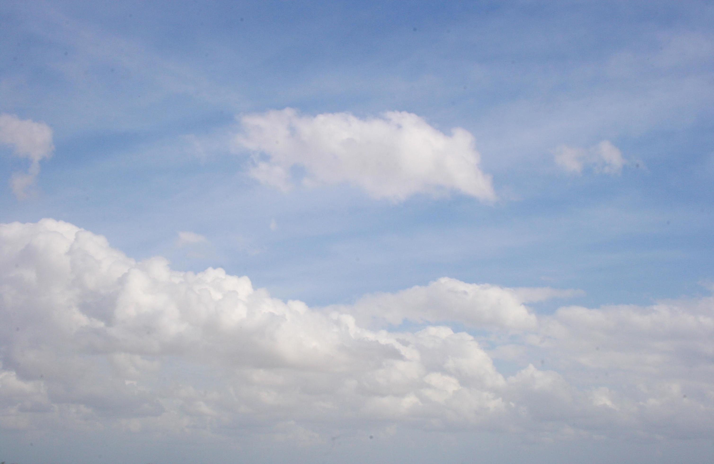 blue sky white cloudscape beauty nature Stock Free