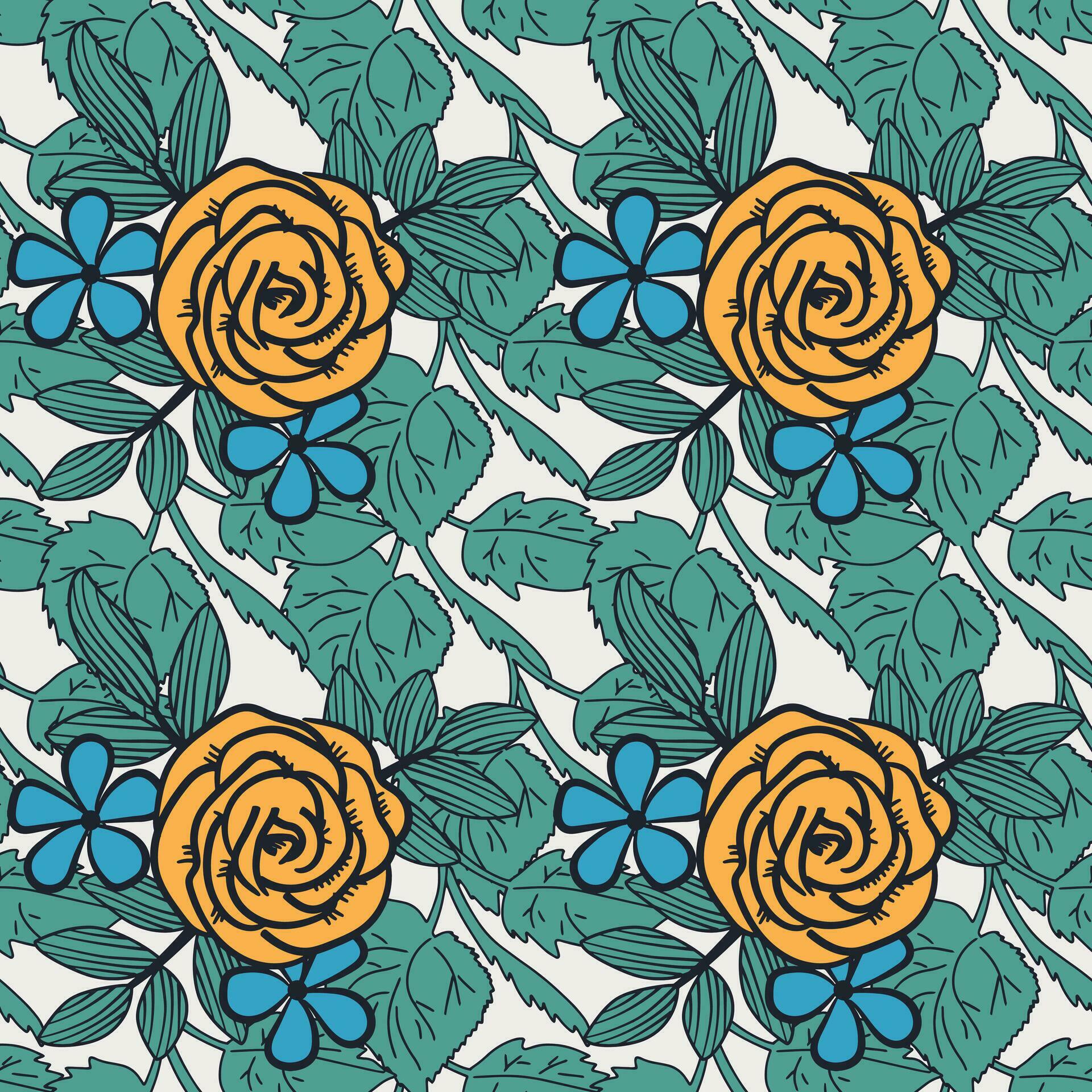 Floral seamless pattern. flowers pattern. floral repeat for fabric and textile Stock Free