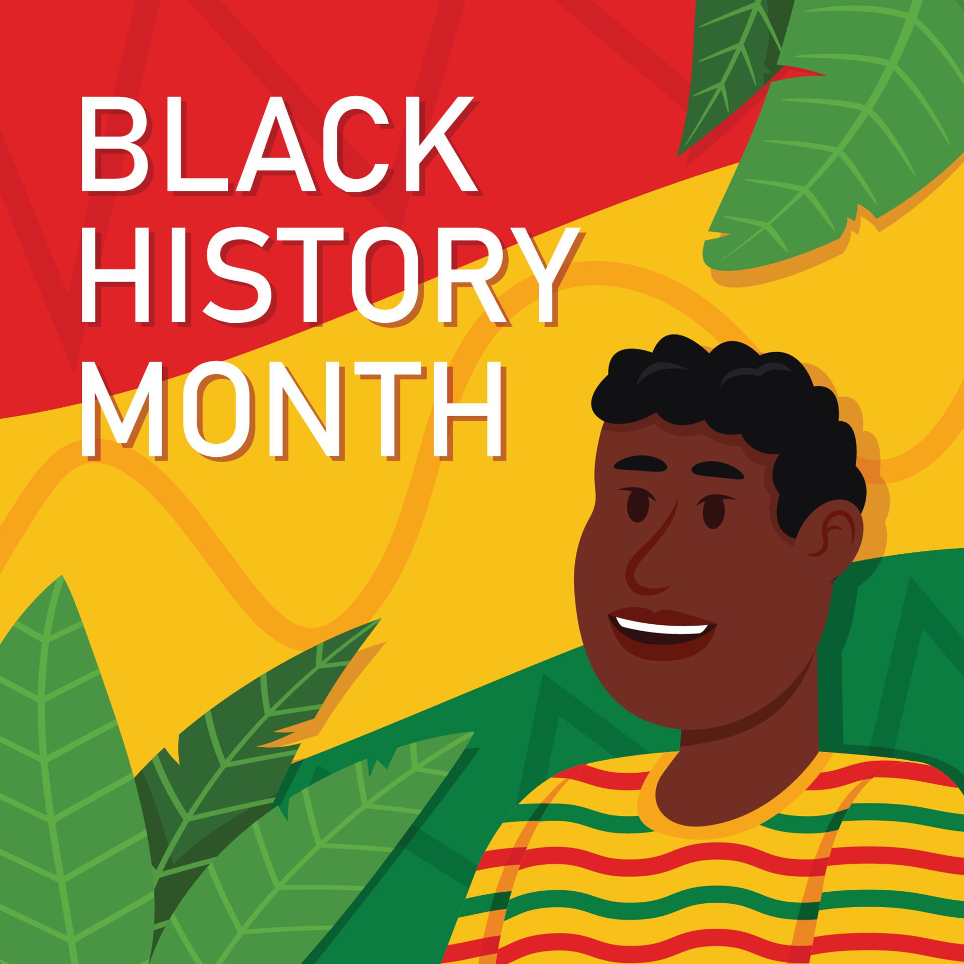 
									African People Celebrate Black History Month Free Vector