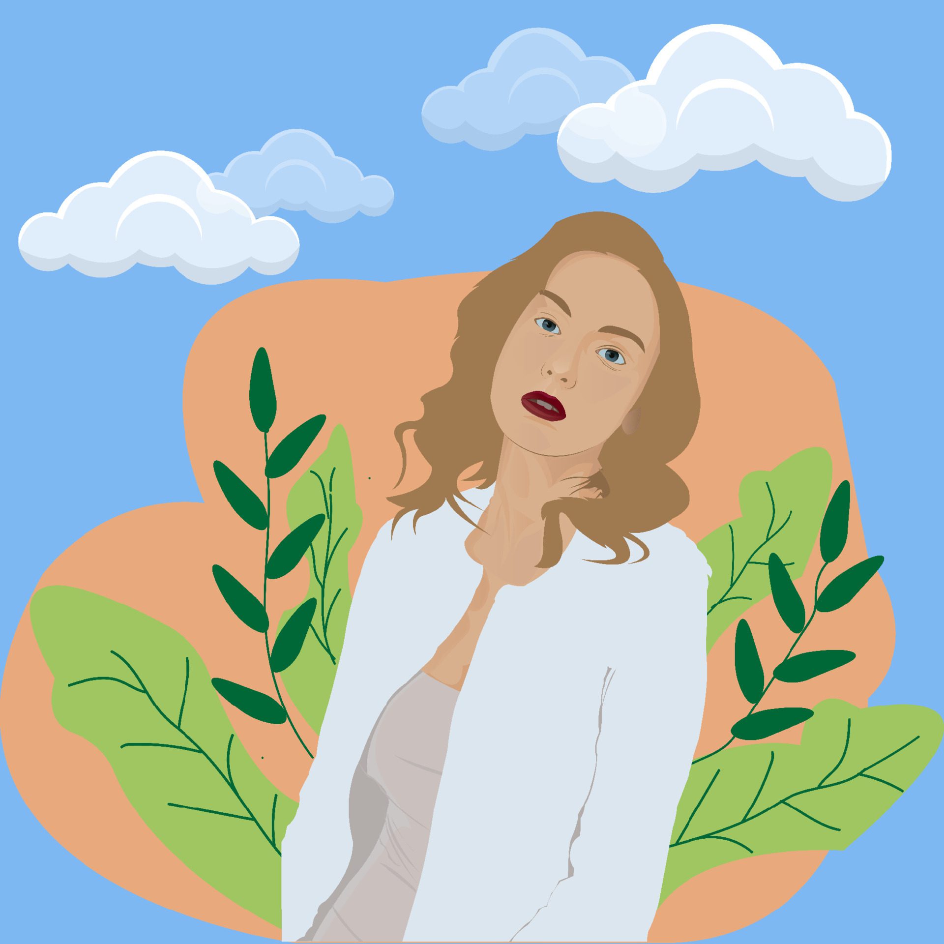 woman illustration flat Free Vector