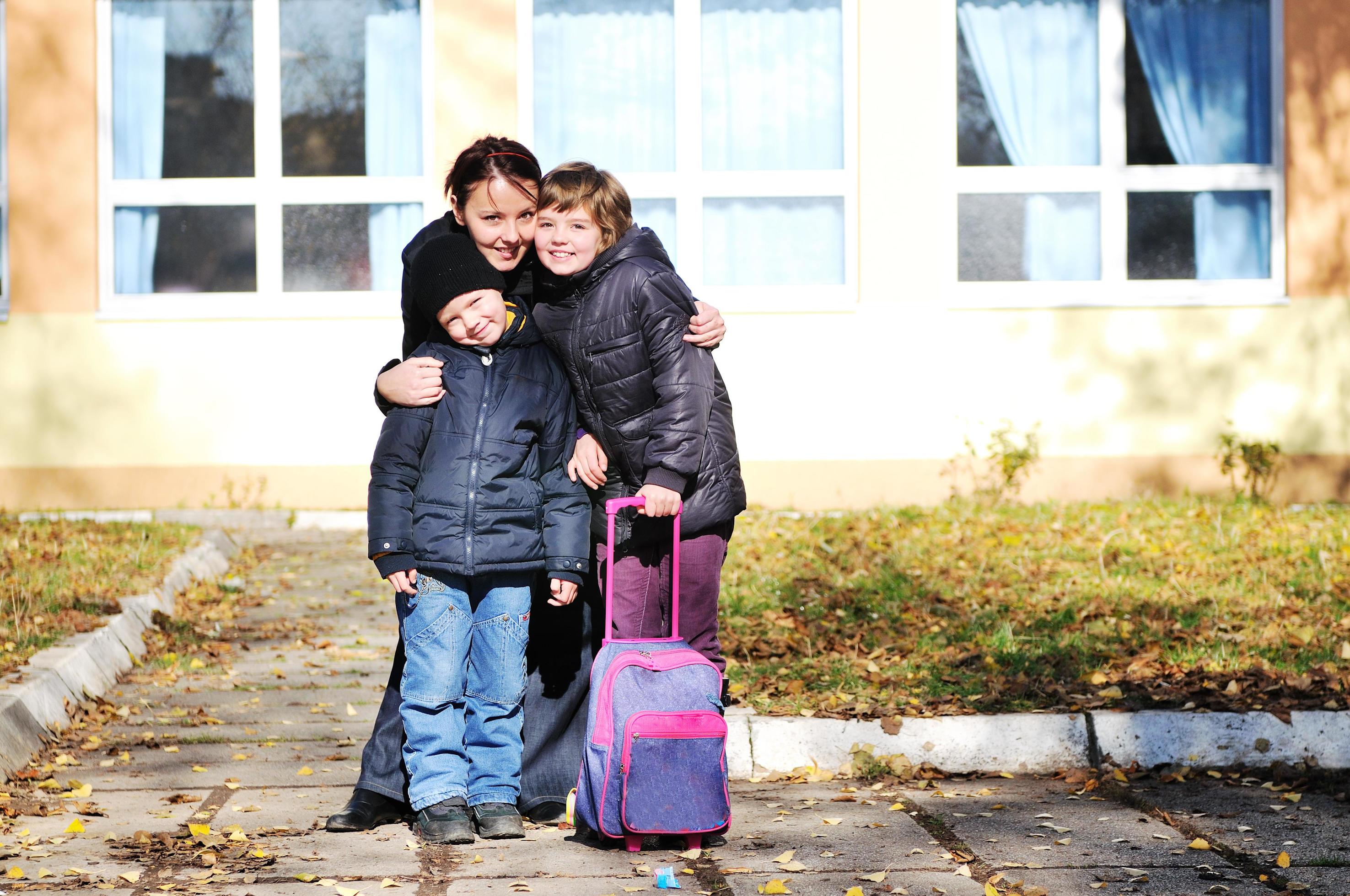 happy family outdoor Stock Free