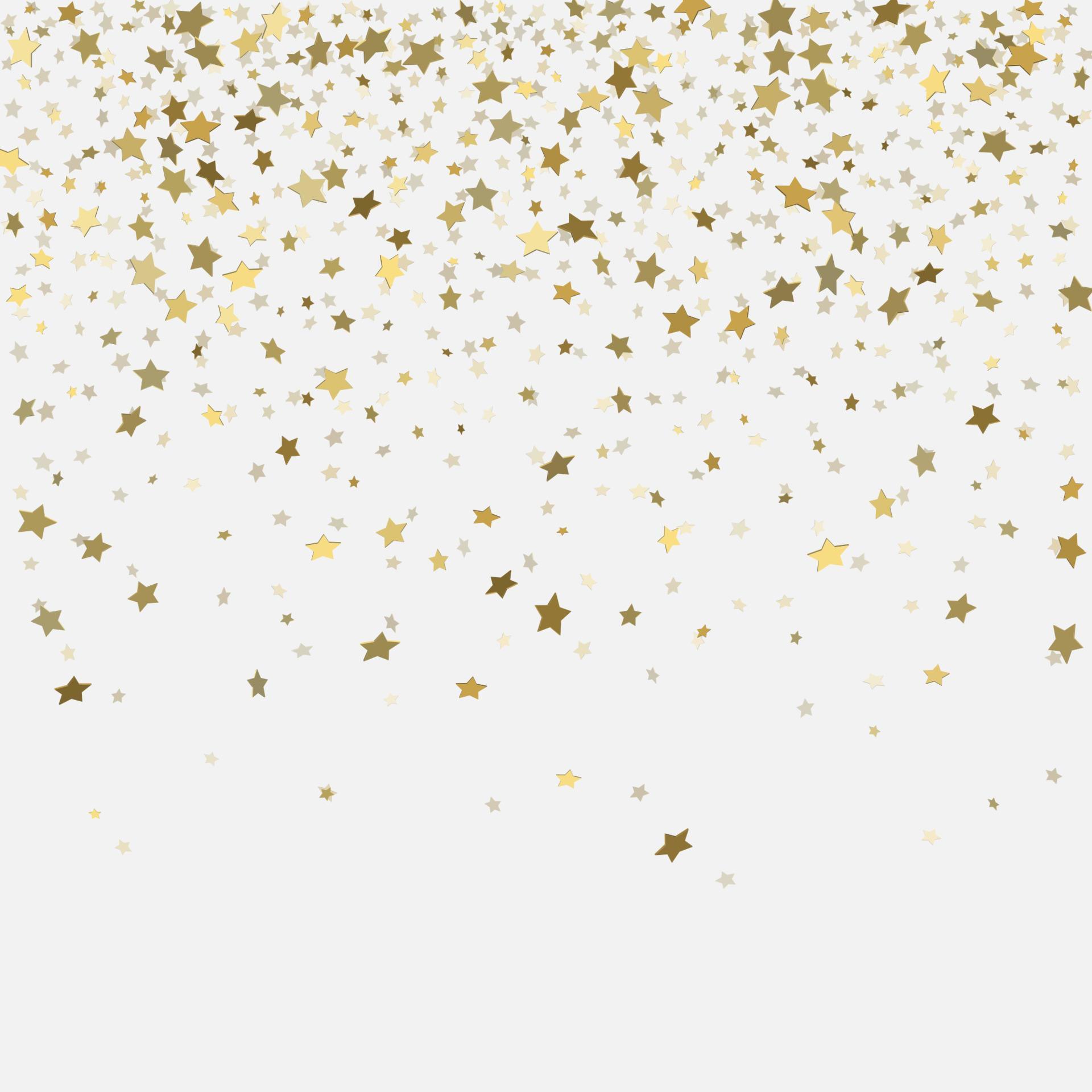 Gold 3d stars on whitet background Stock Free