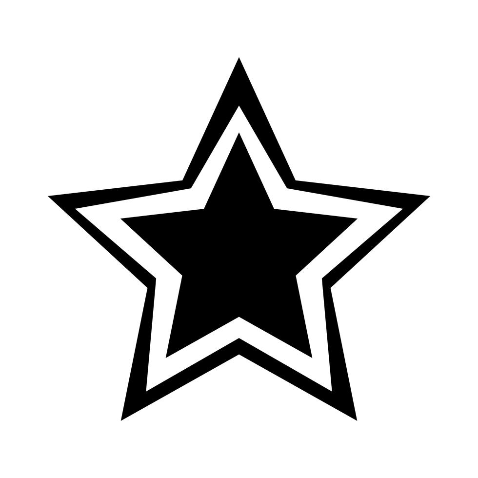 Star vector icon Stock Free