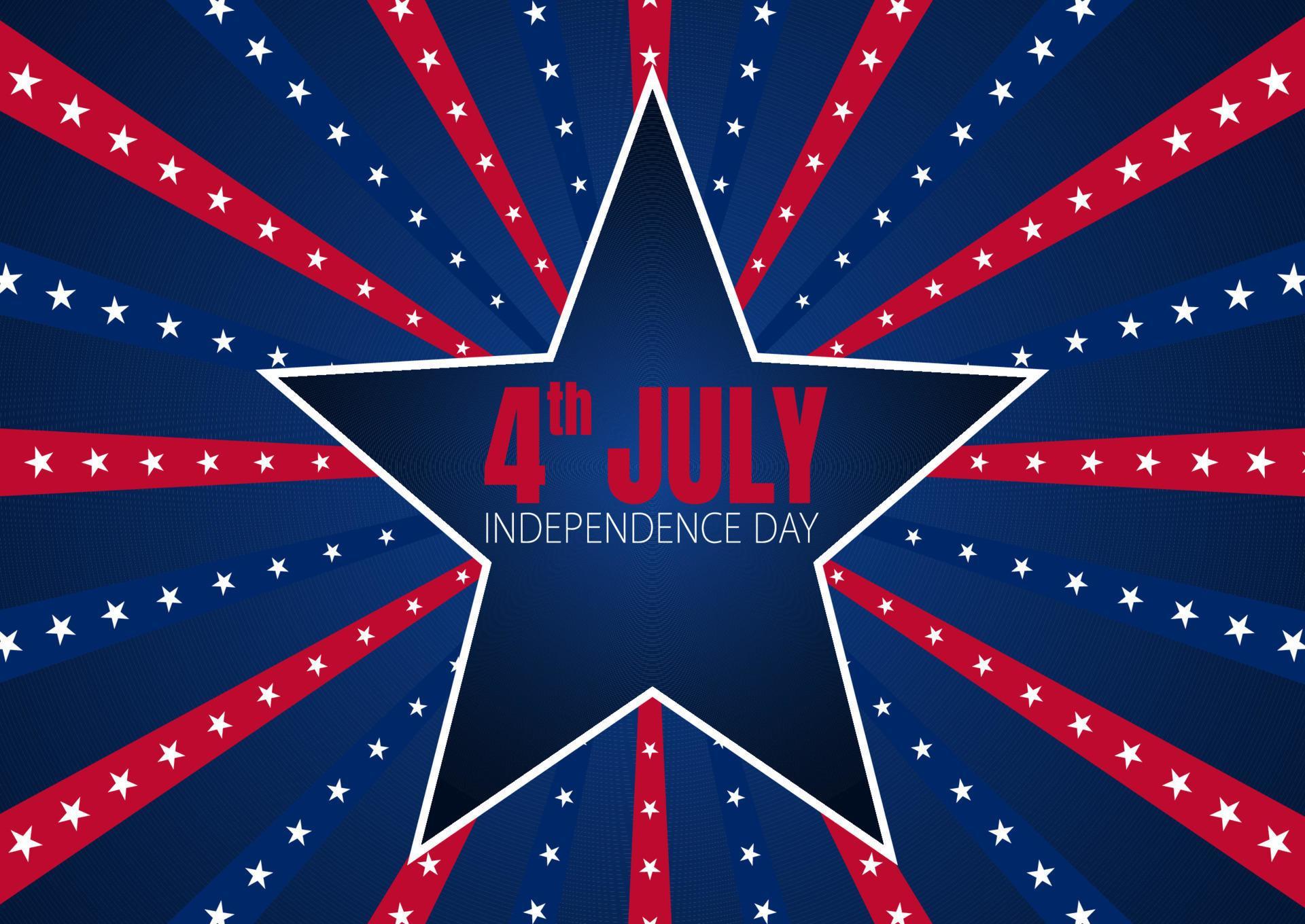 
									Independence Day background with stars and stripes design Stock Free