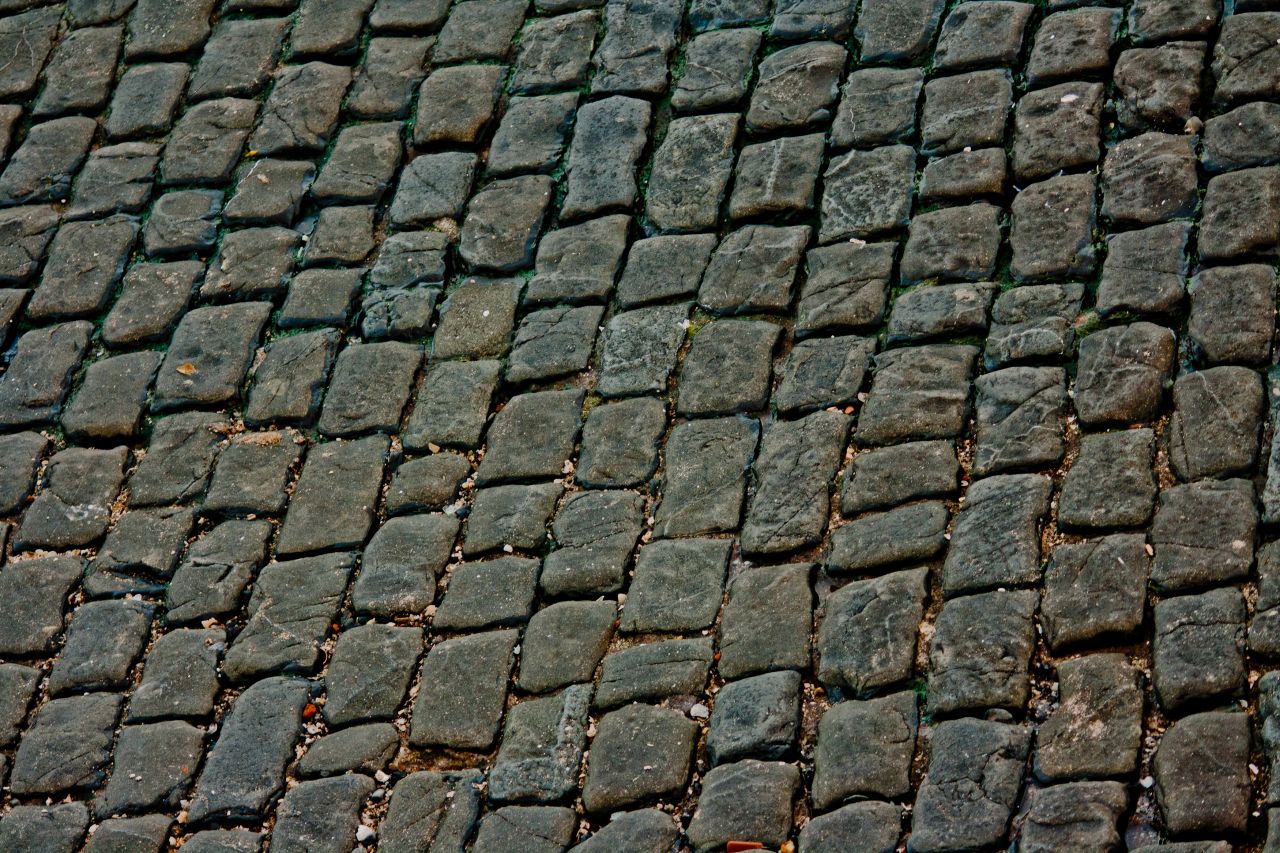 Brick Road Closeup Stock Free