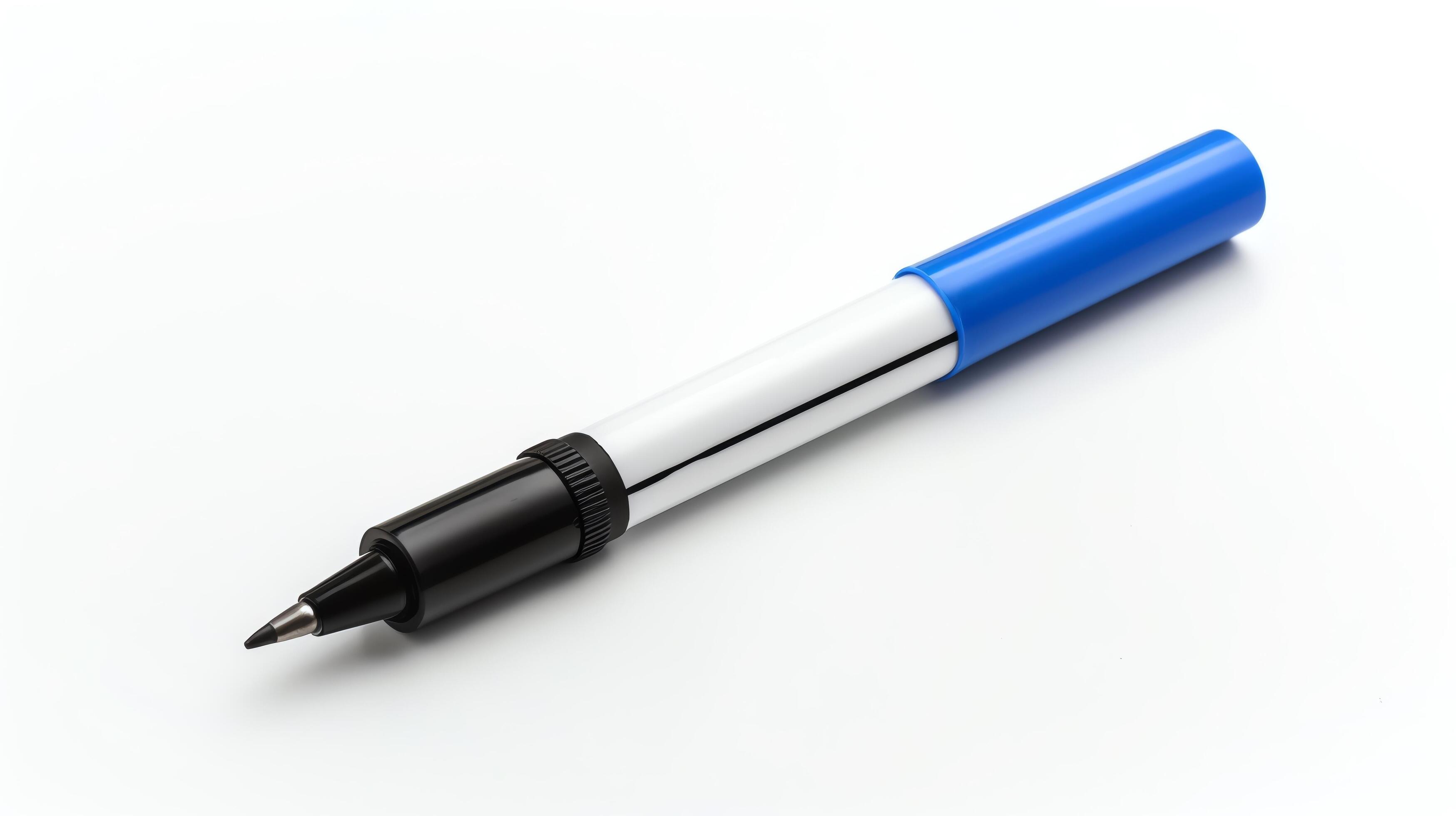 Realistic photo of a dry erase marker, isolated on a white background, clear focus Stock Free