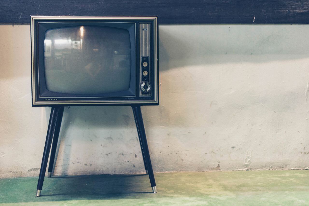 Retro Television Set Stock Free