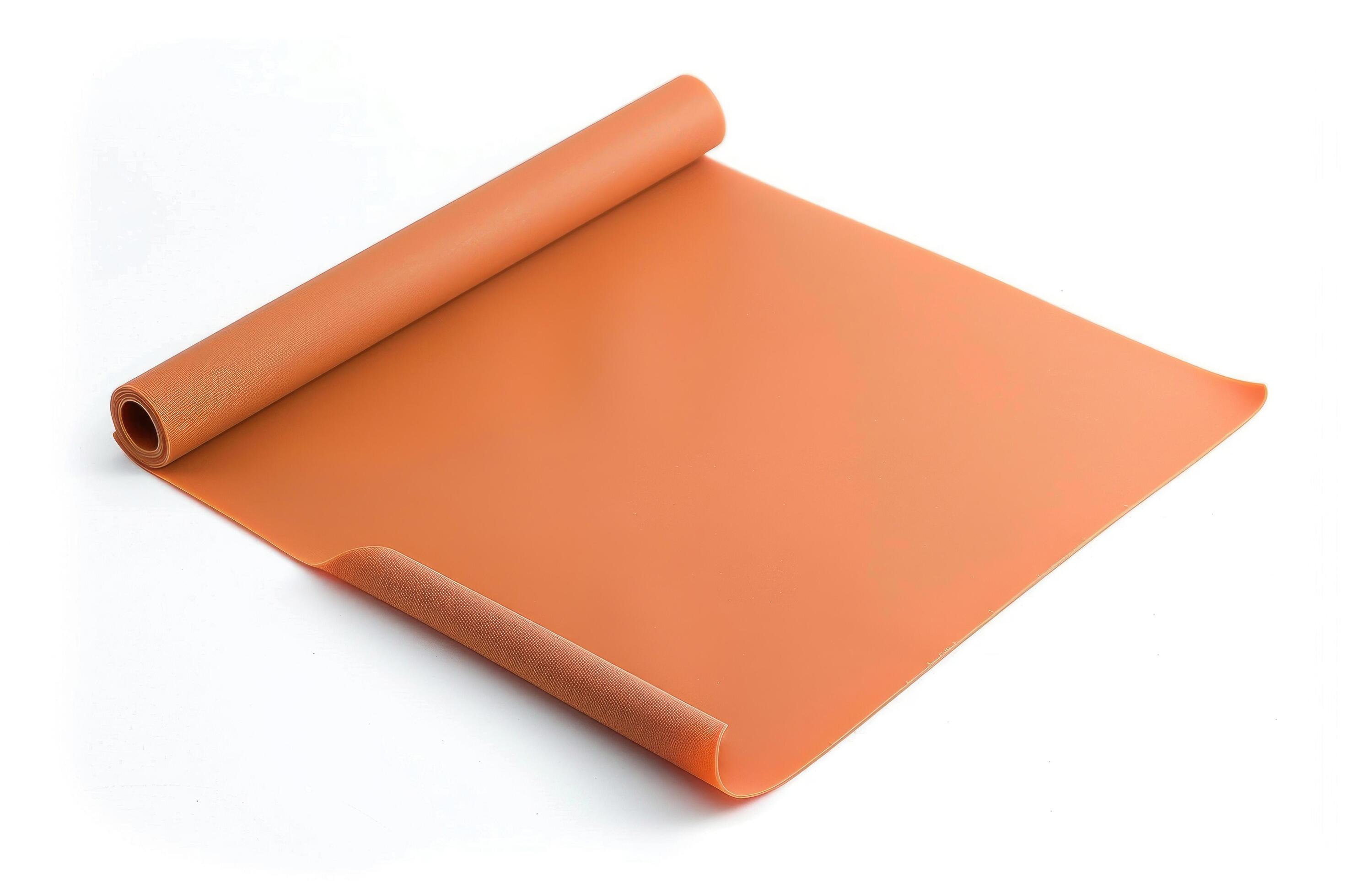 Silicone baking mat on a white background. Stock Free