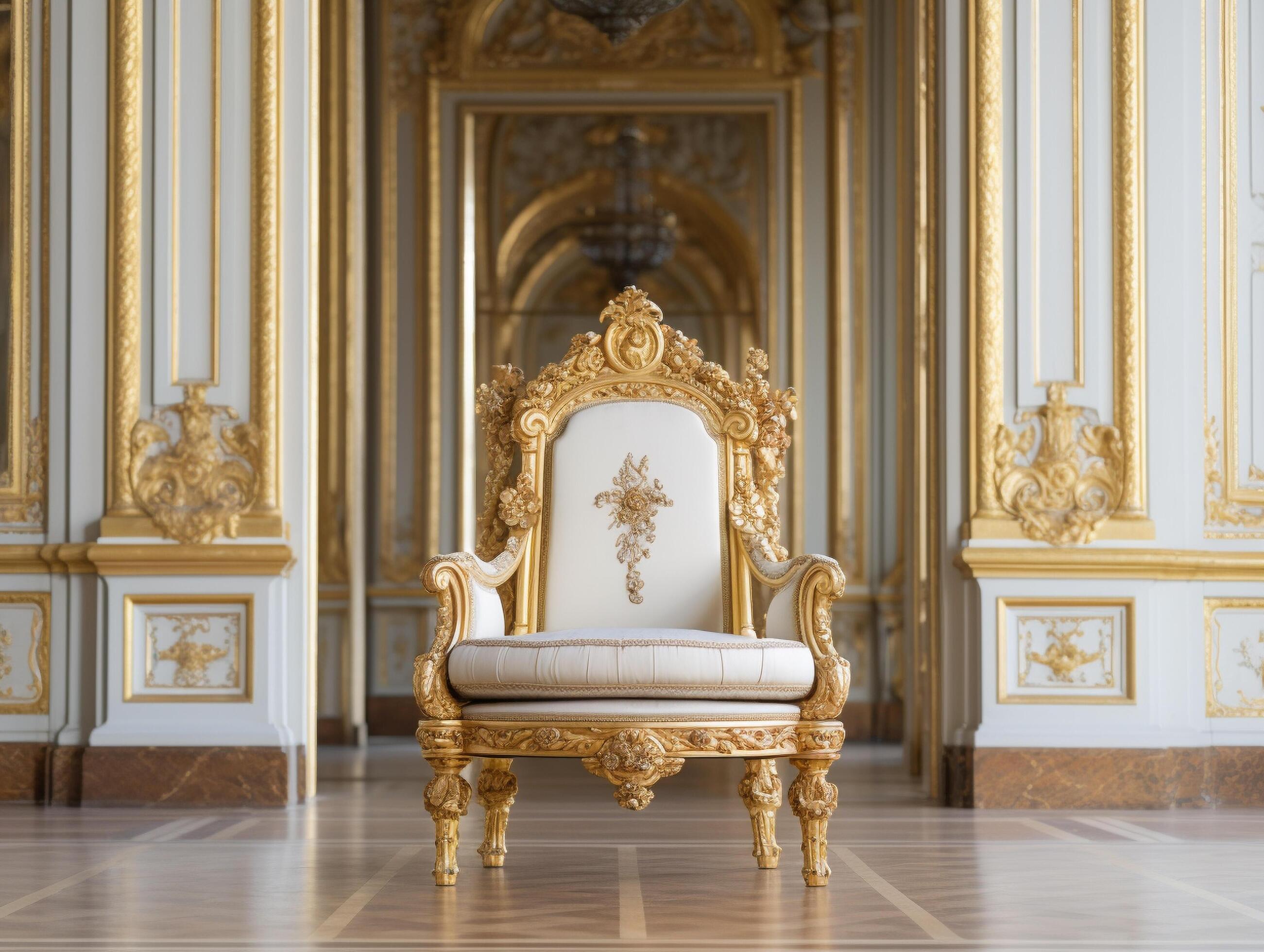 French furniture with classical ornaments Stock Free