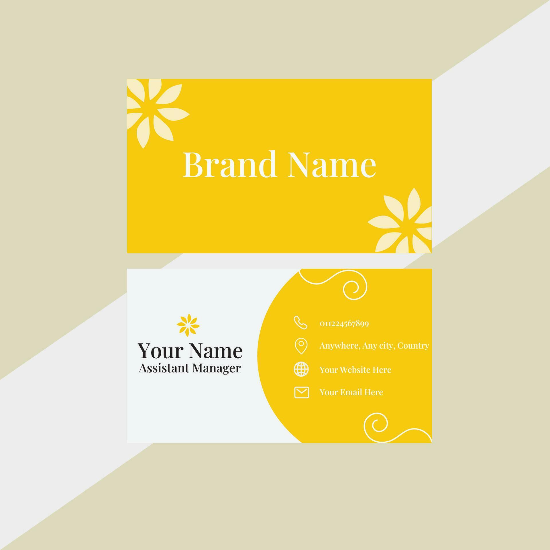 Flower Business Card Stock Free