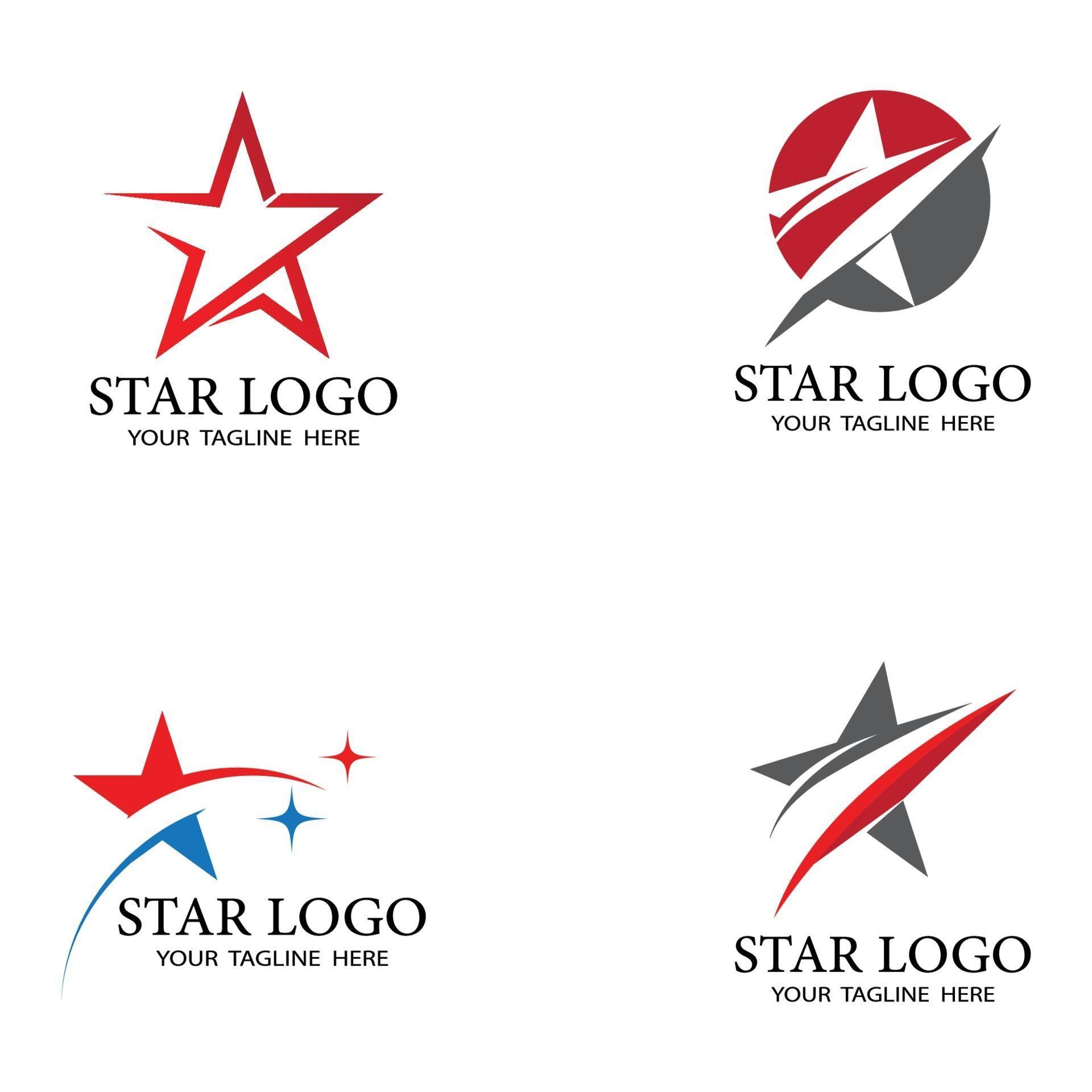 Star icon Template vector illustration design set Stock Free