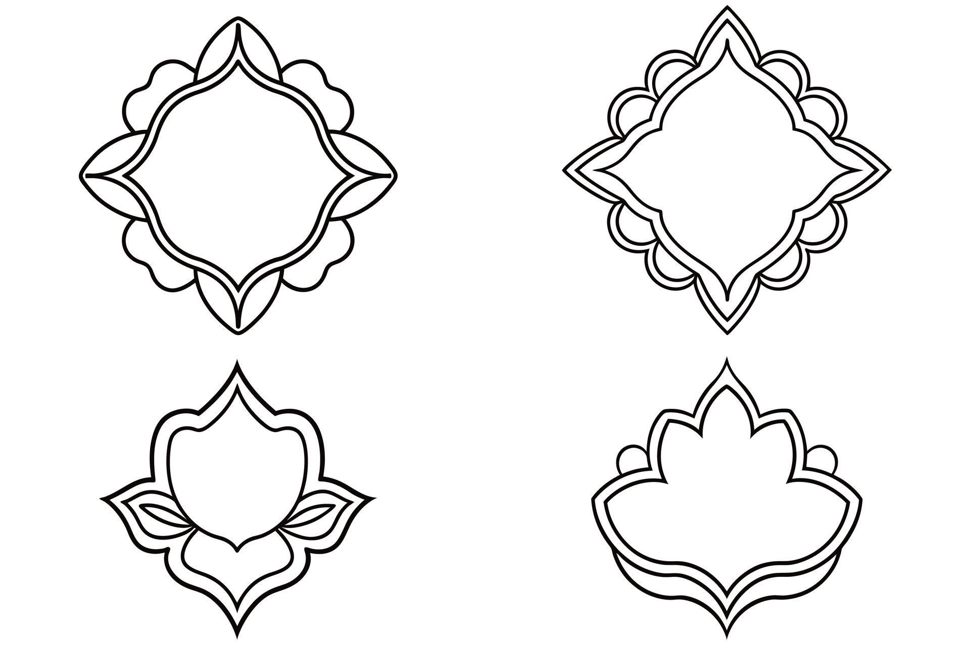 Ai Generated-Hand Drawn Border, Frame, Shape, Background Free Vector