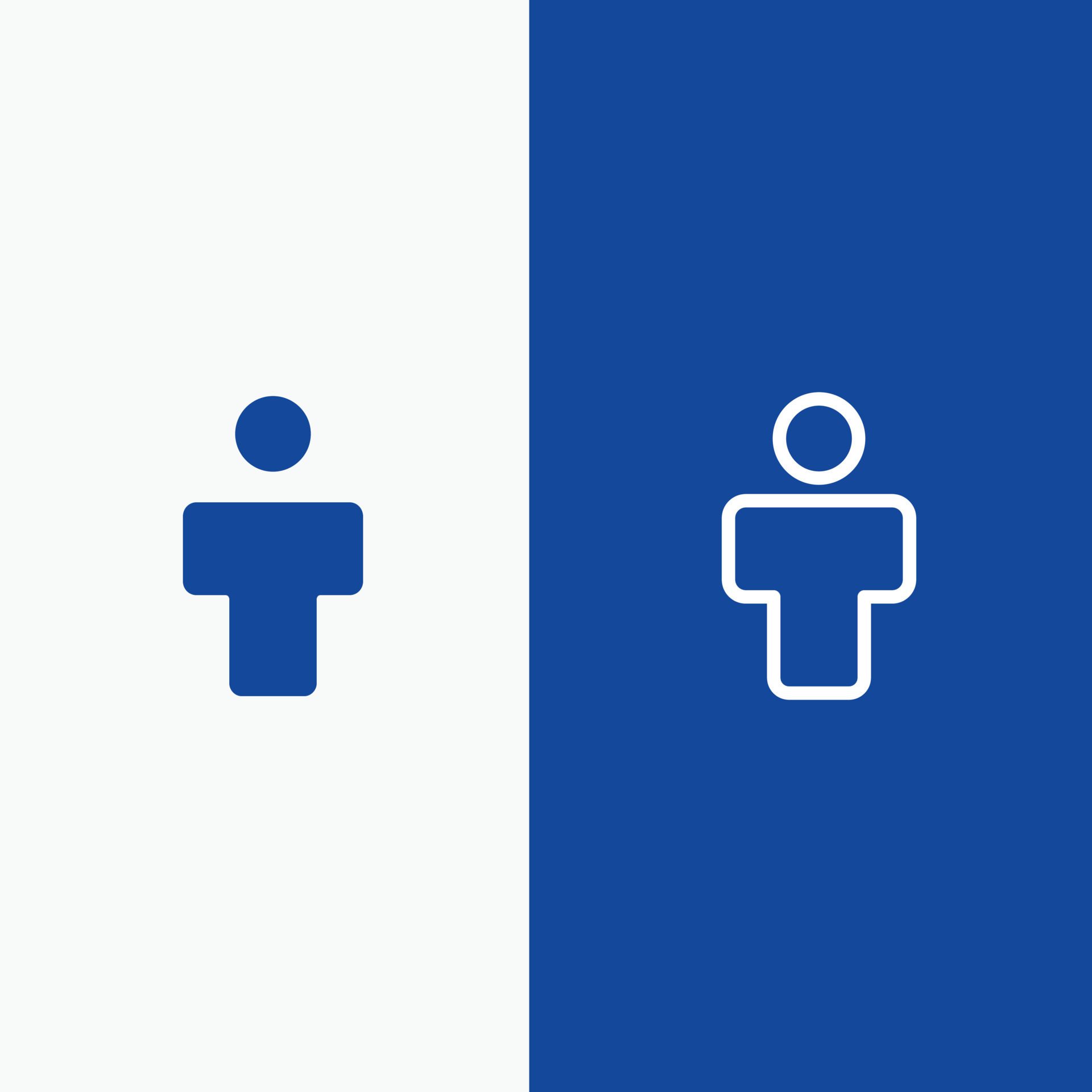 
									Avatar Male People Profile Line and Glyph Solid icon Blue banner Line and Glyph Solid icon Blue bann Free Vector