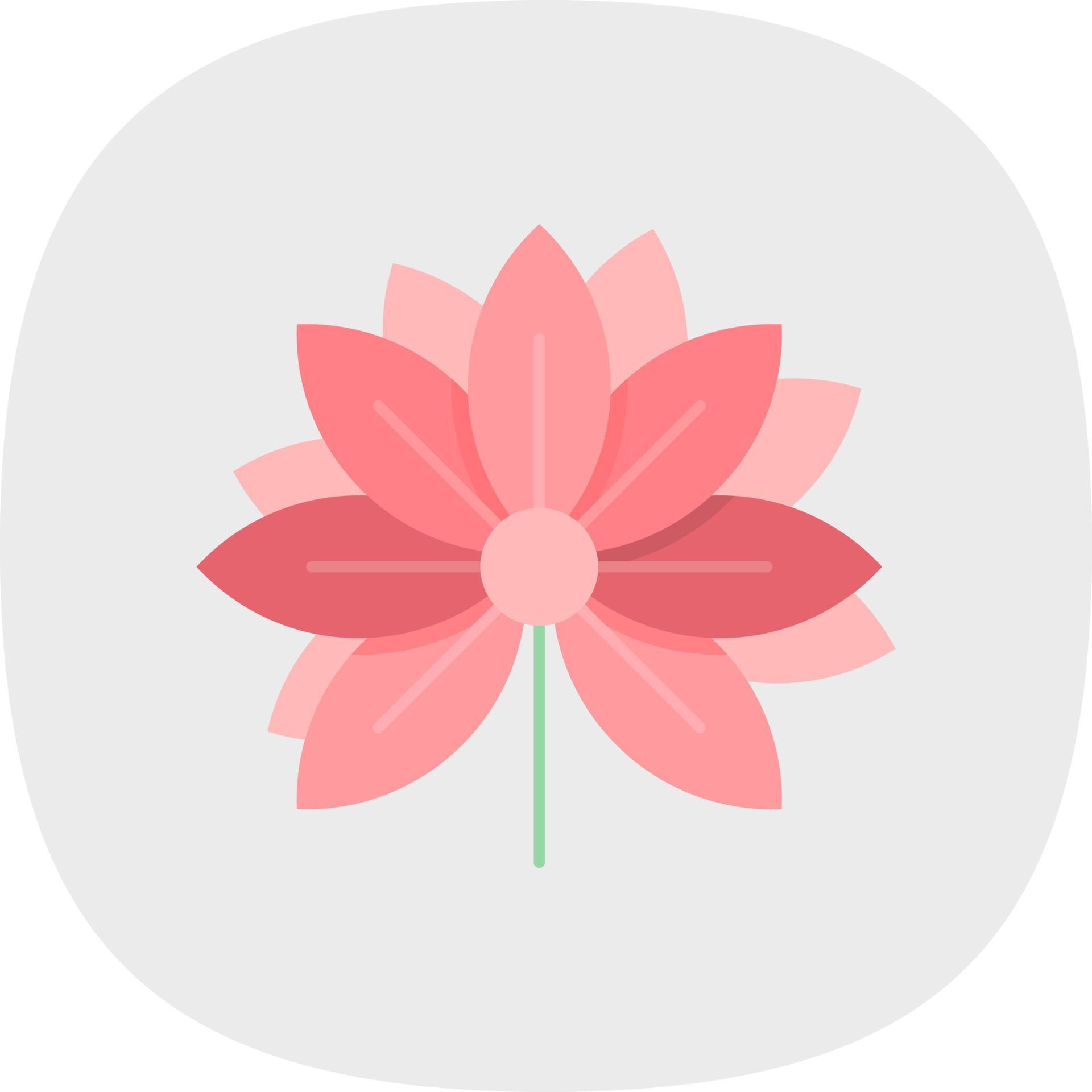 Lotus Flower Vector Icon Design Stock Free