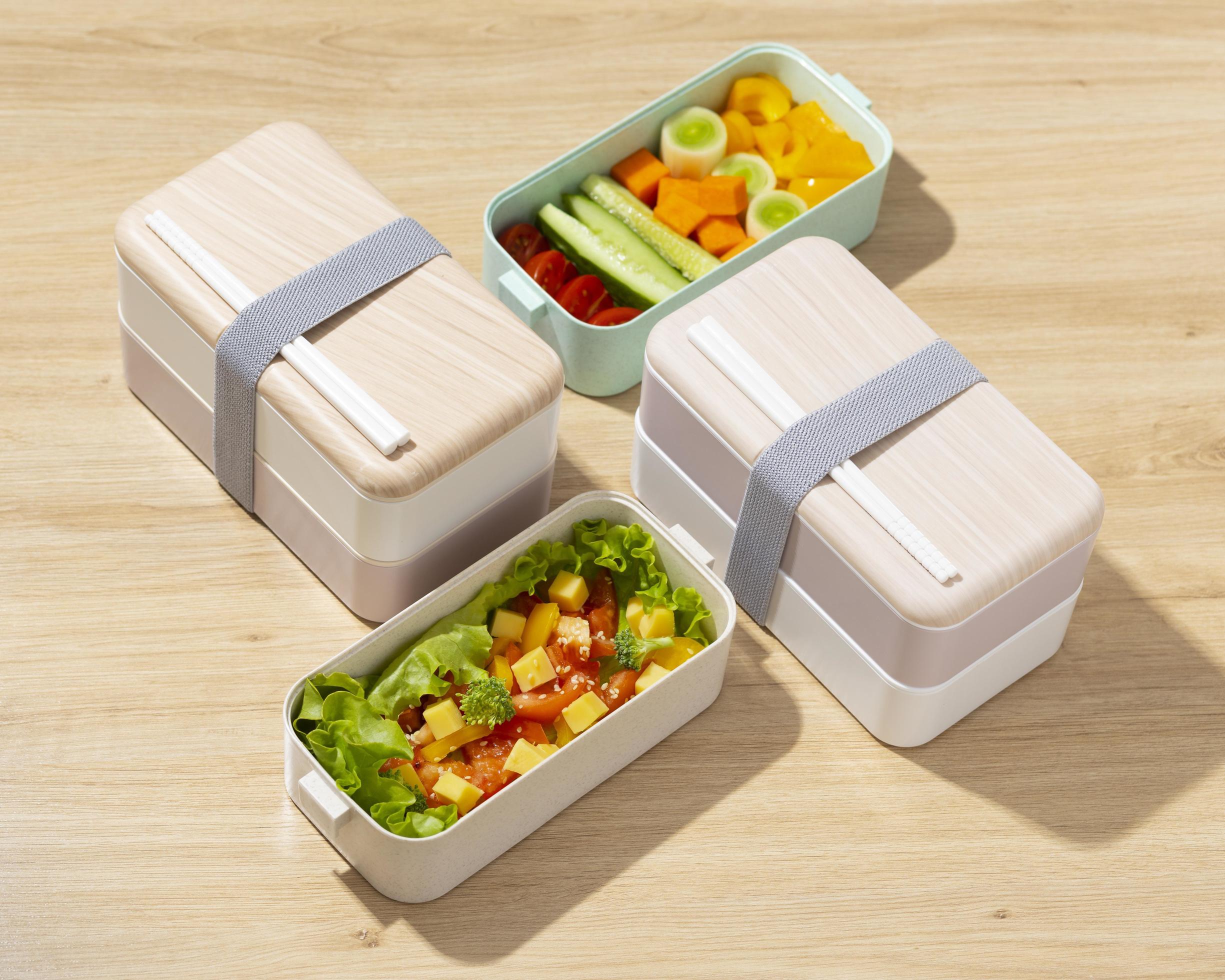 Top view composition food Japanese bento box Stock Free