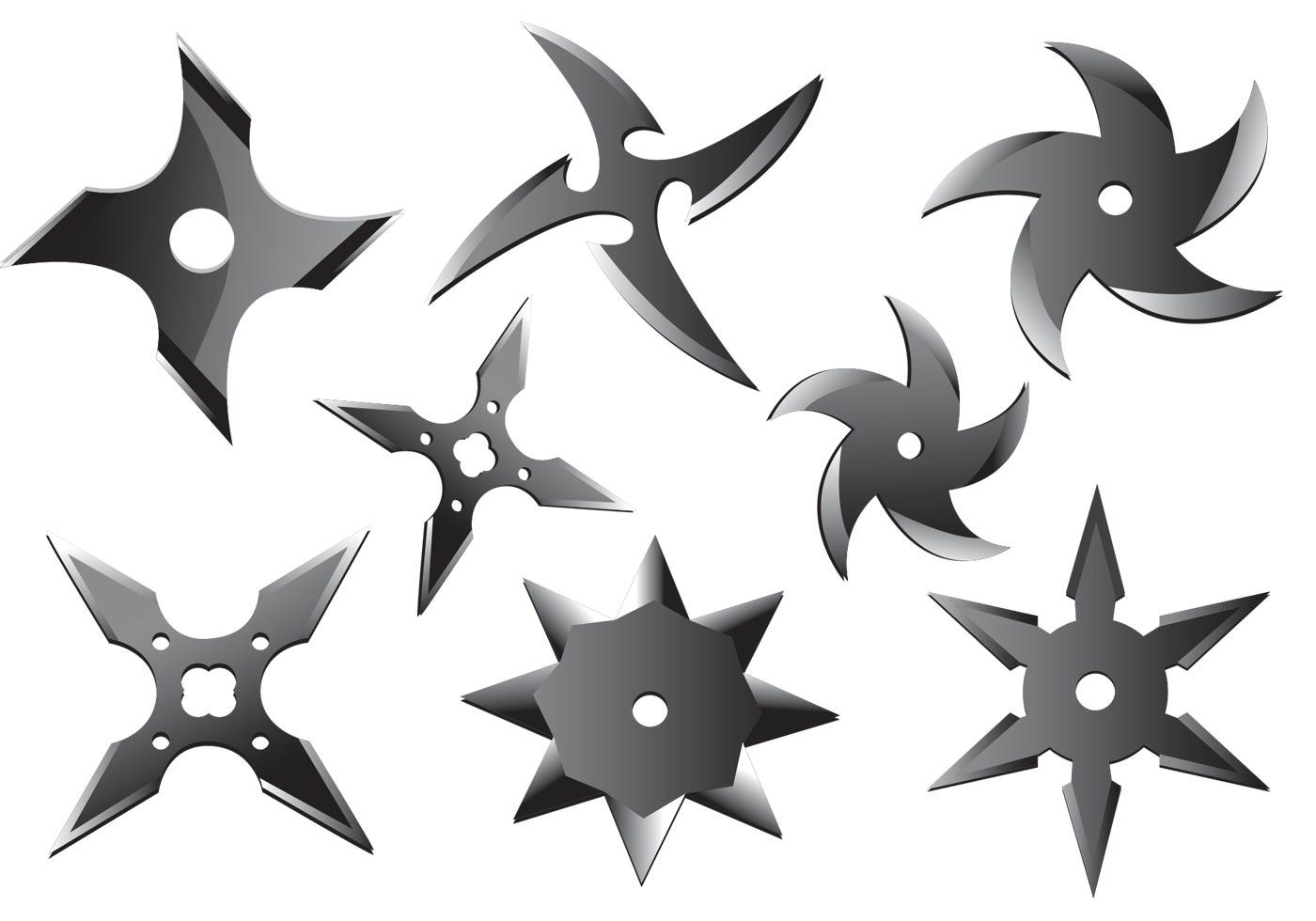 Ninja Throwing Star Vectors Stock Free and Free SVG