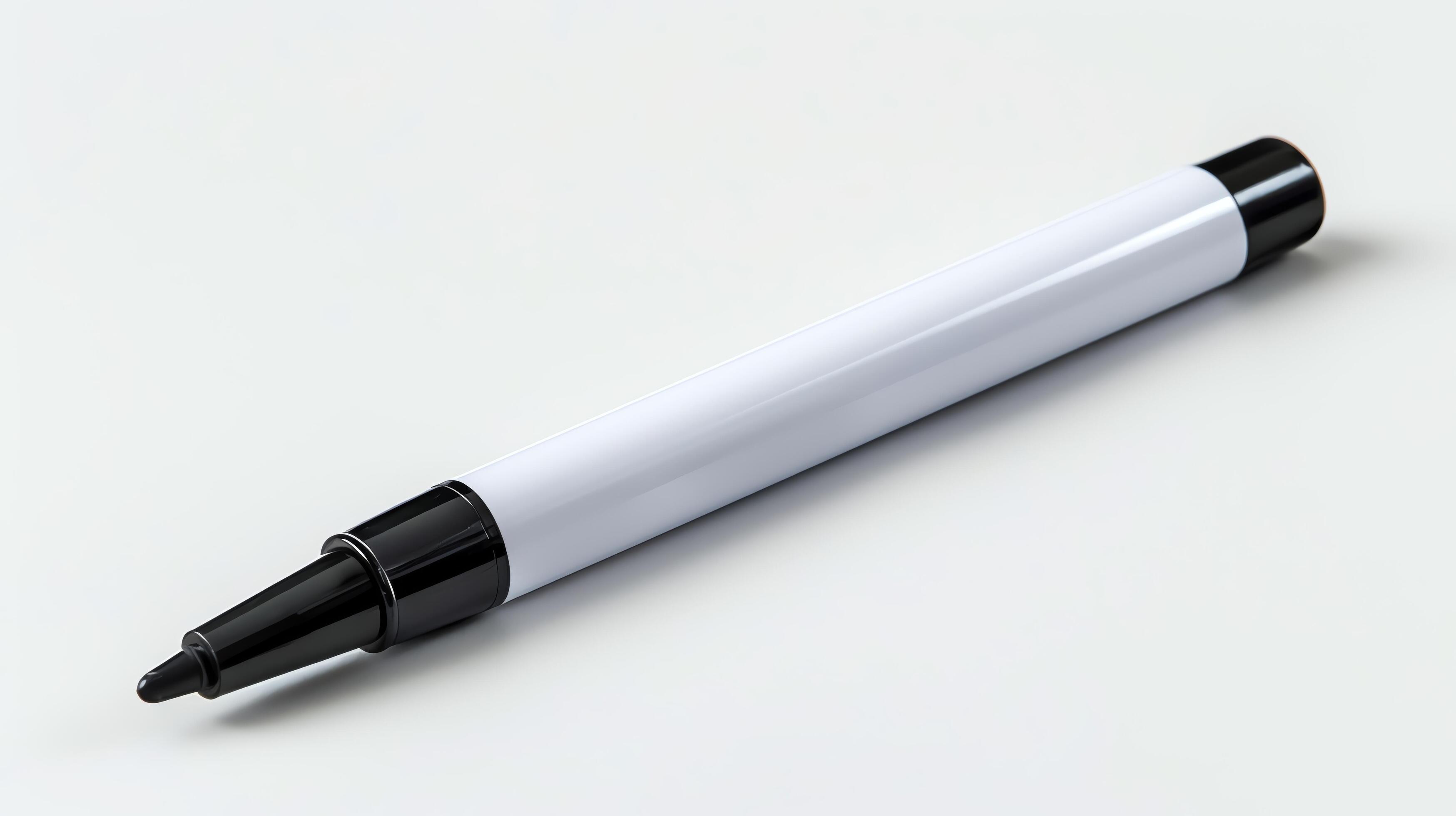 Realistic photo of a dry erase marker, isolated on a white background, clear focus Stock Free