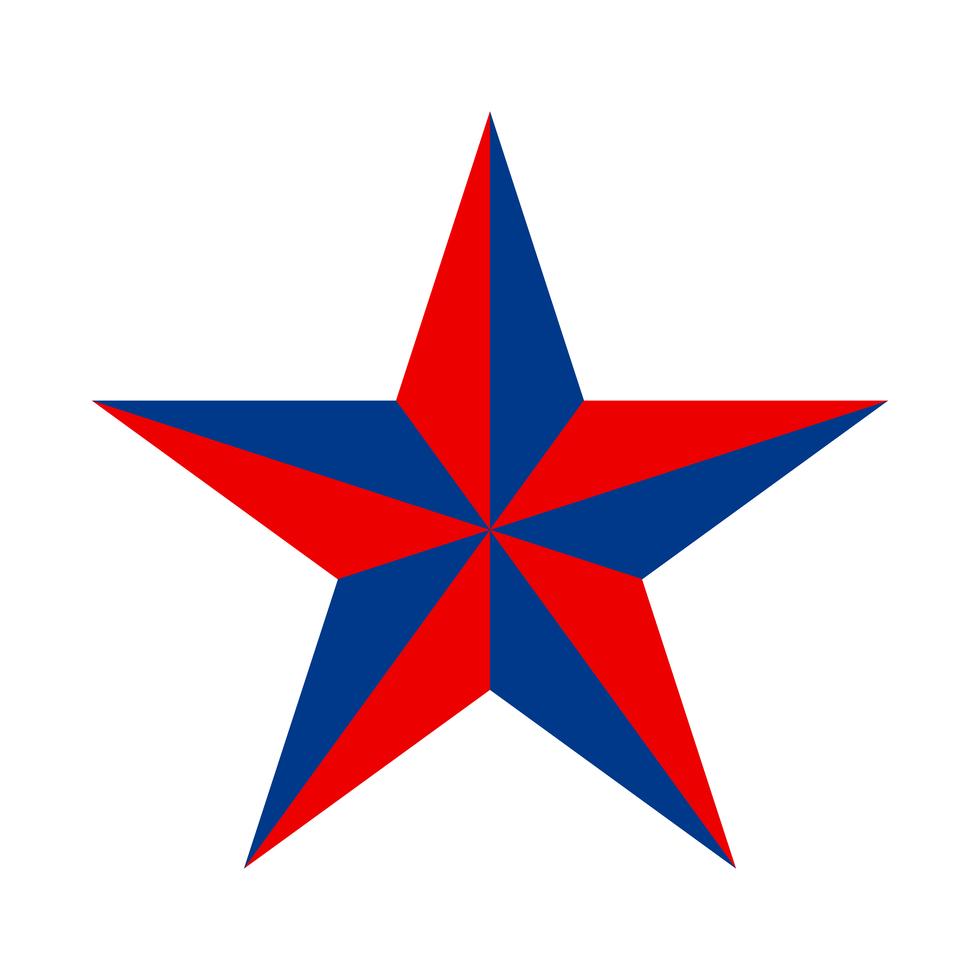 America star vector icon Stock Free