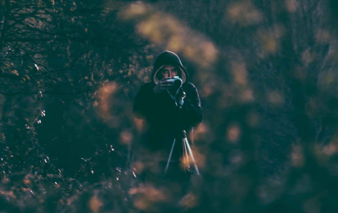 Photographer Camera Forest Man Stock Free