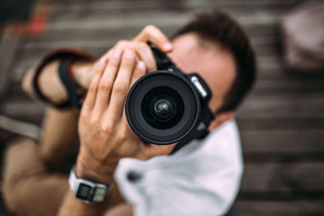 Man Photography DSLR Camera Stock Free