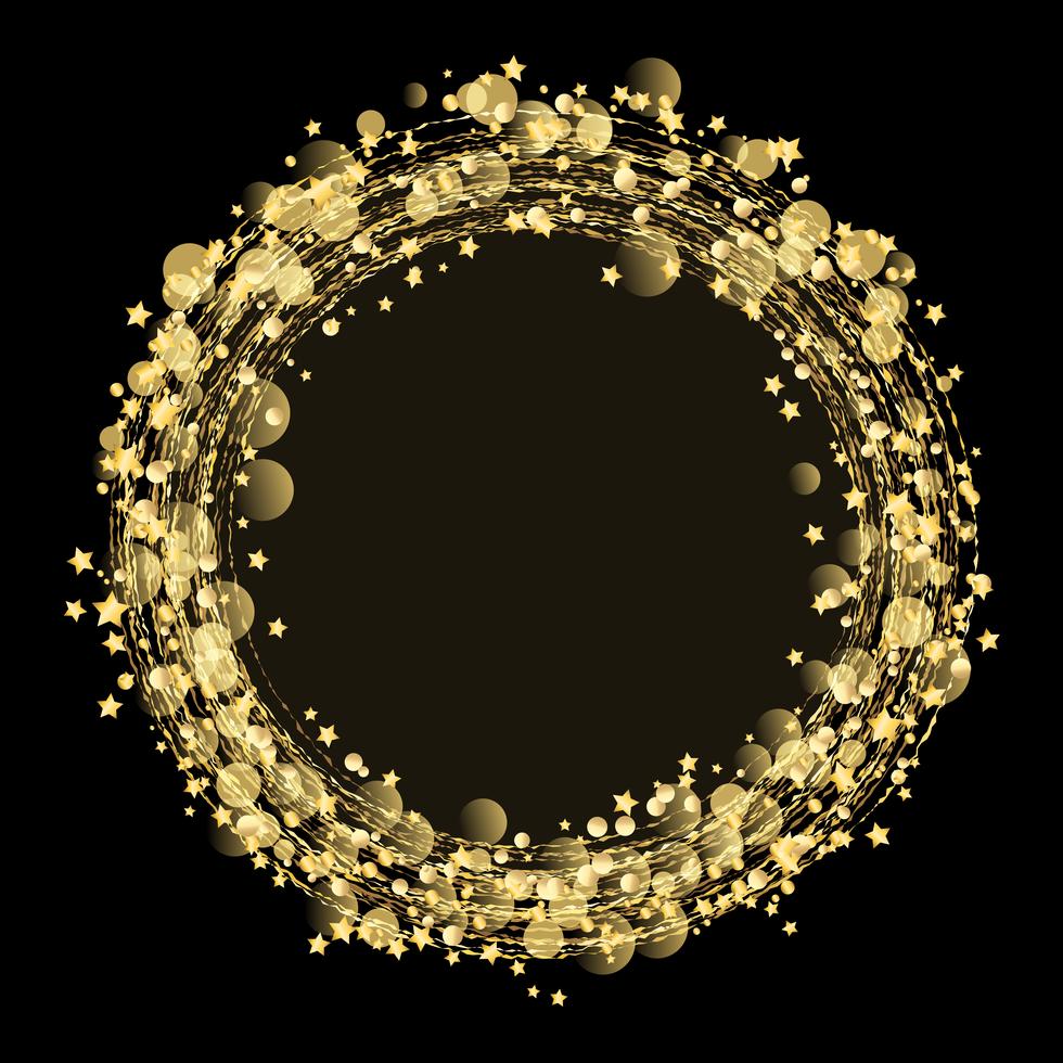 Gold stars and glitter background Stock Free