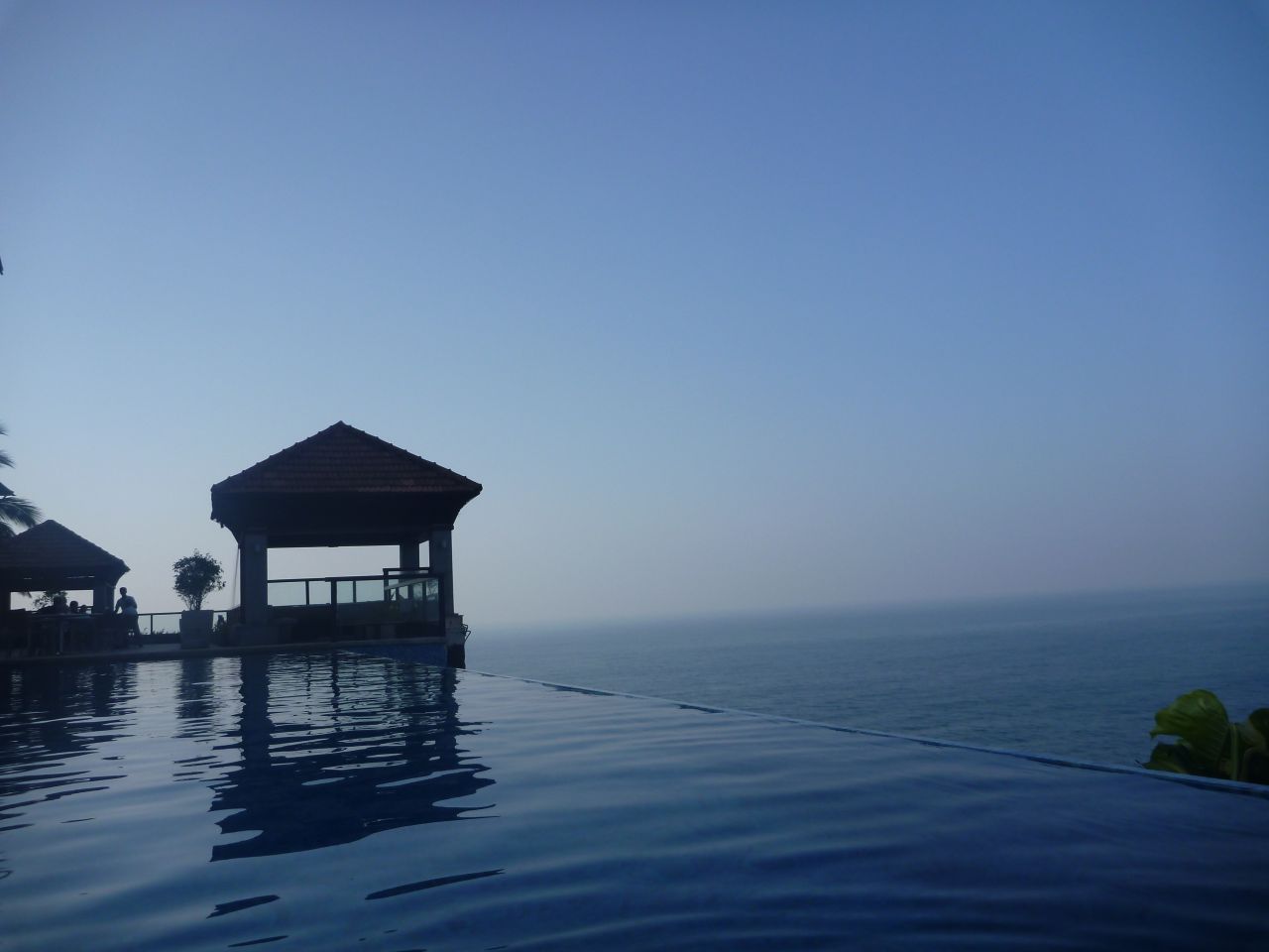 Infinity Pool Hotel Sea Stock Free