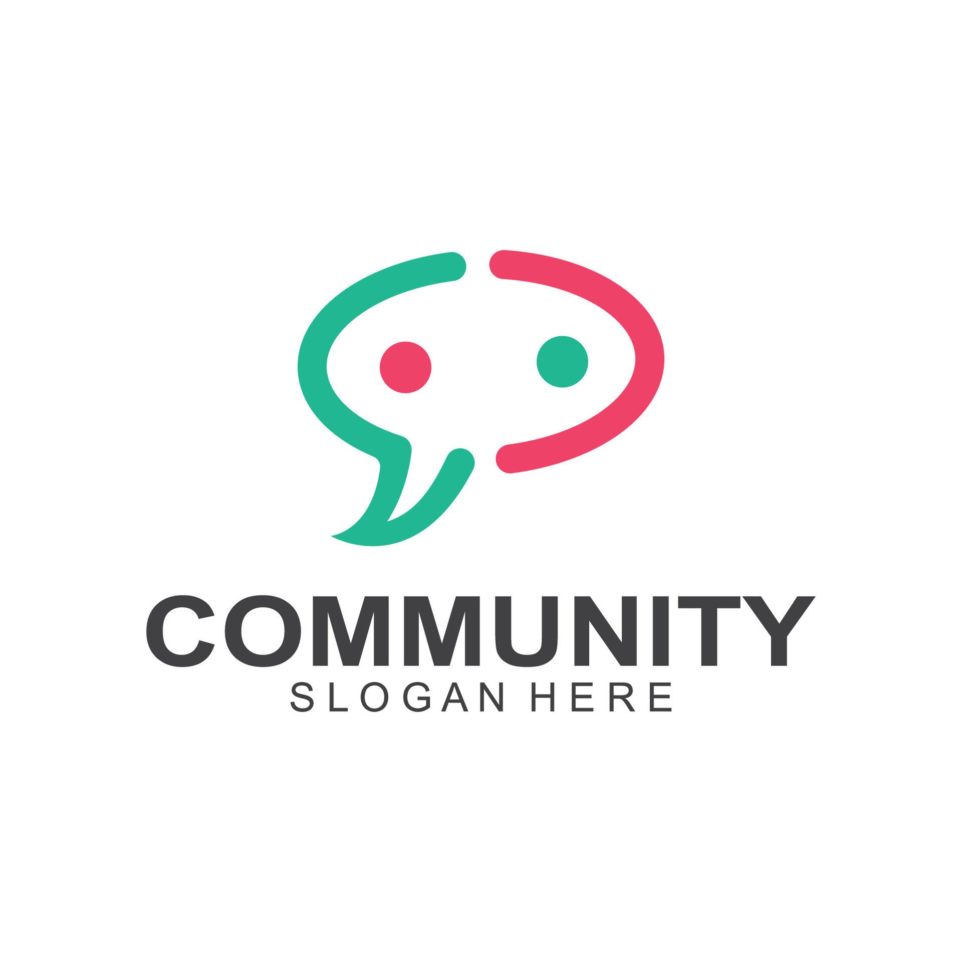 
									Community logos people check. Logos for teams or groups and companies design Free Vector