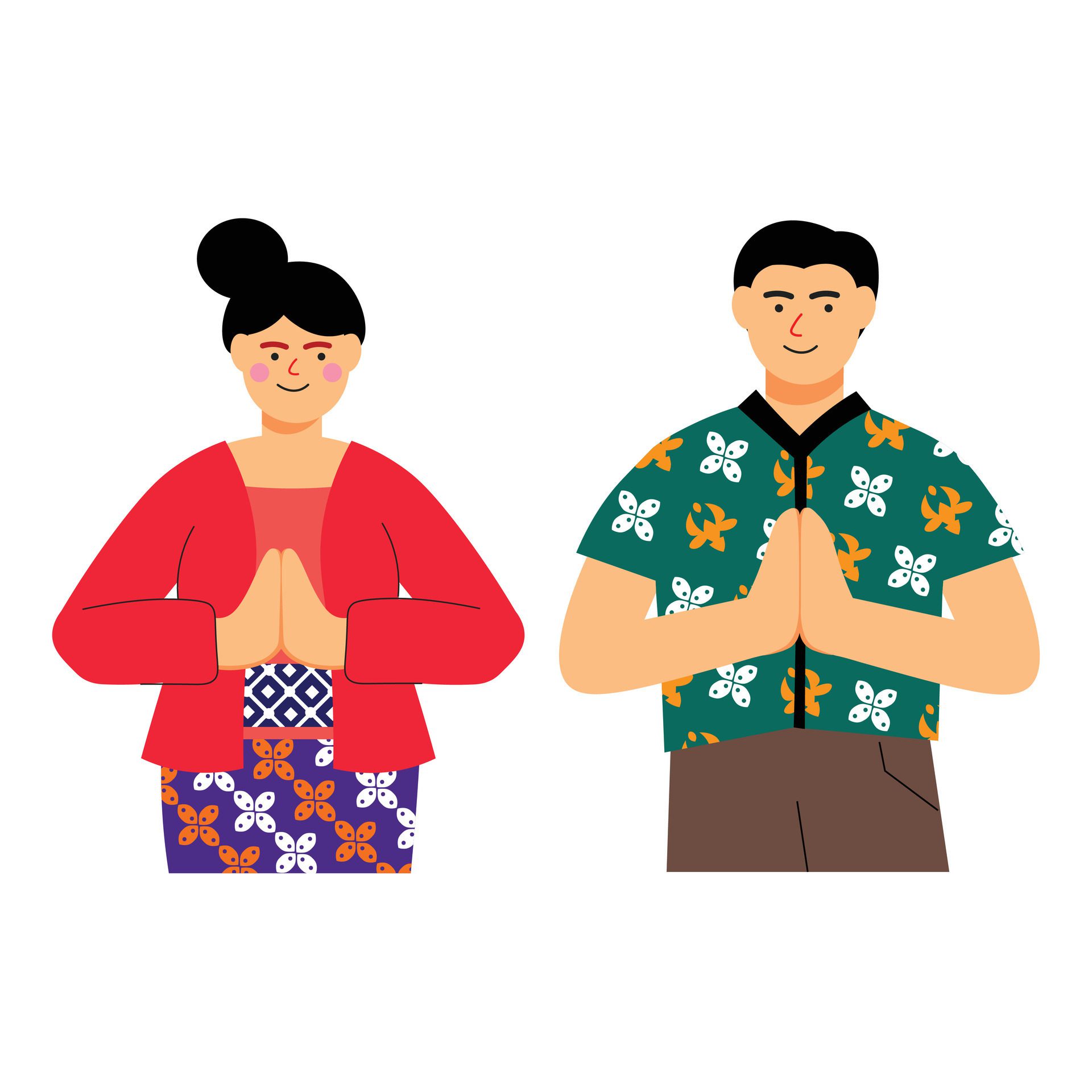 Vector flat illustration people celebrating indonesian independence day Free Vector