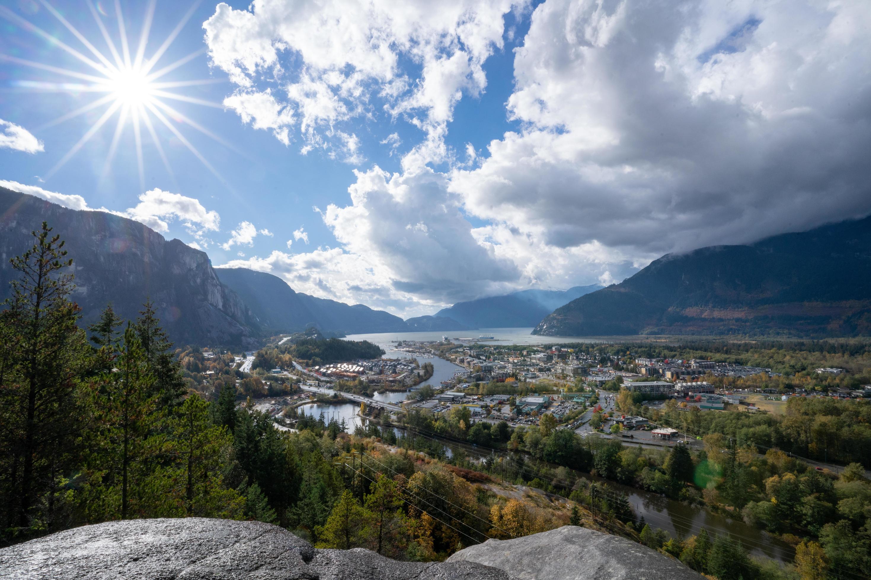 Squamish on a beautiful day Stock Free