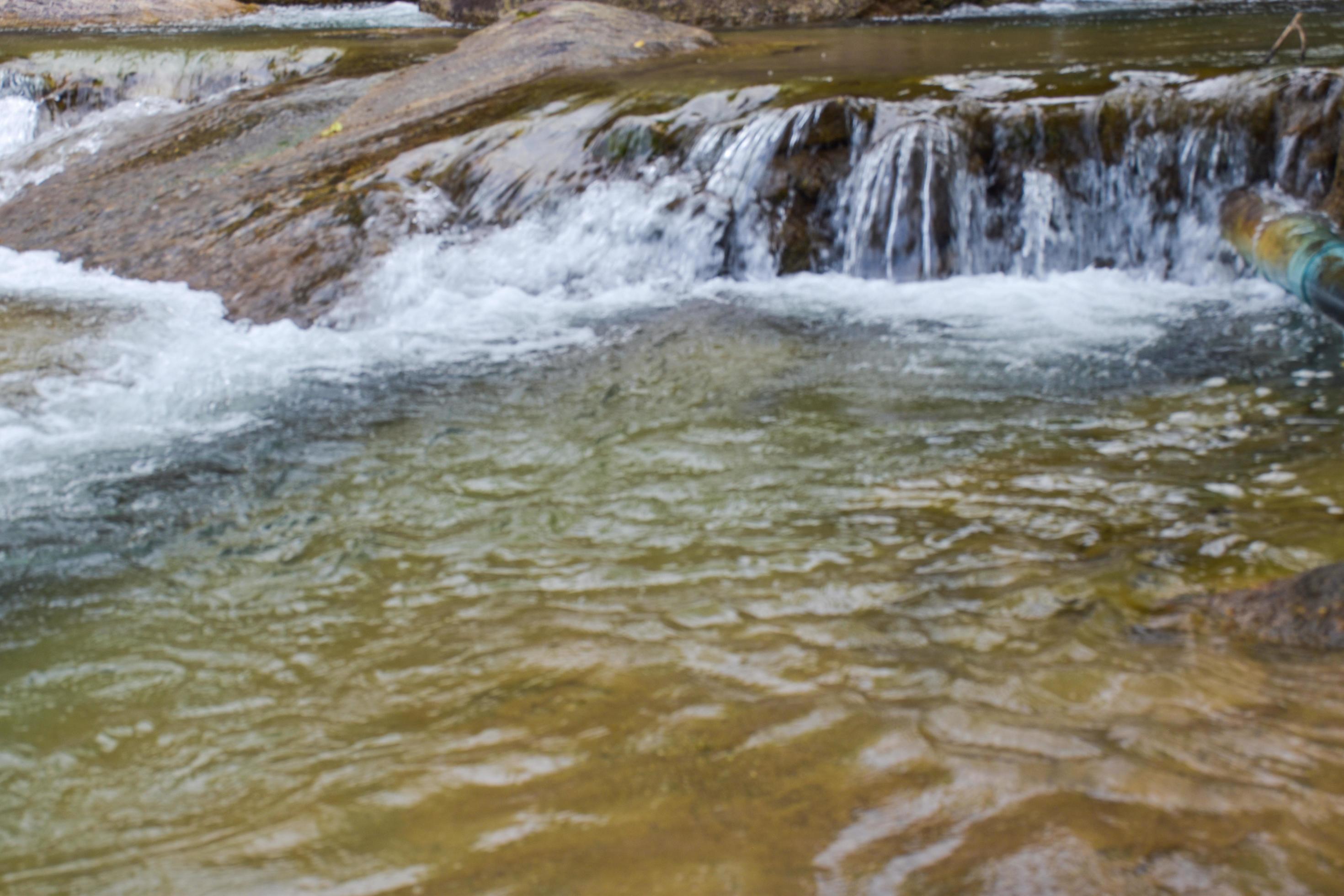 waterfal beauty nature and rock stone in south Thailand Stock Free