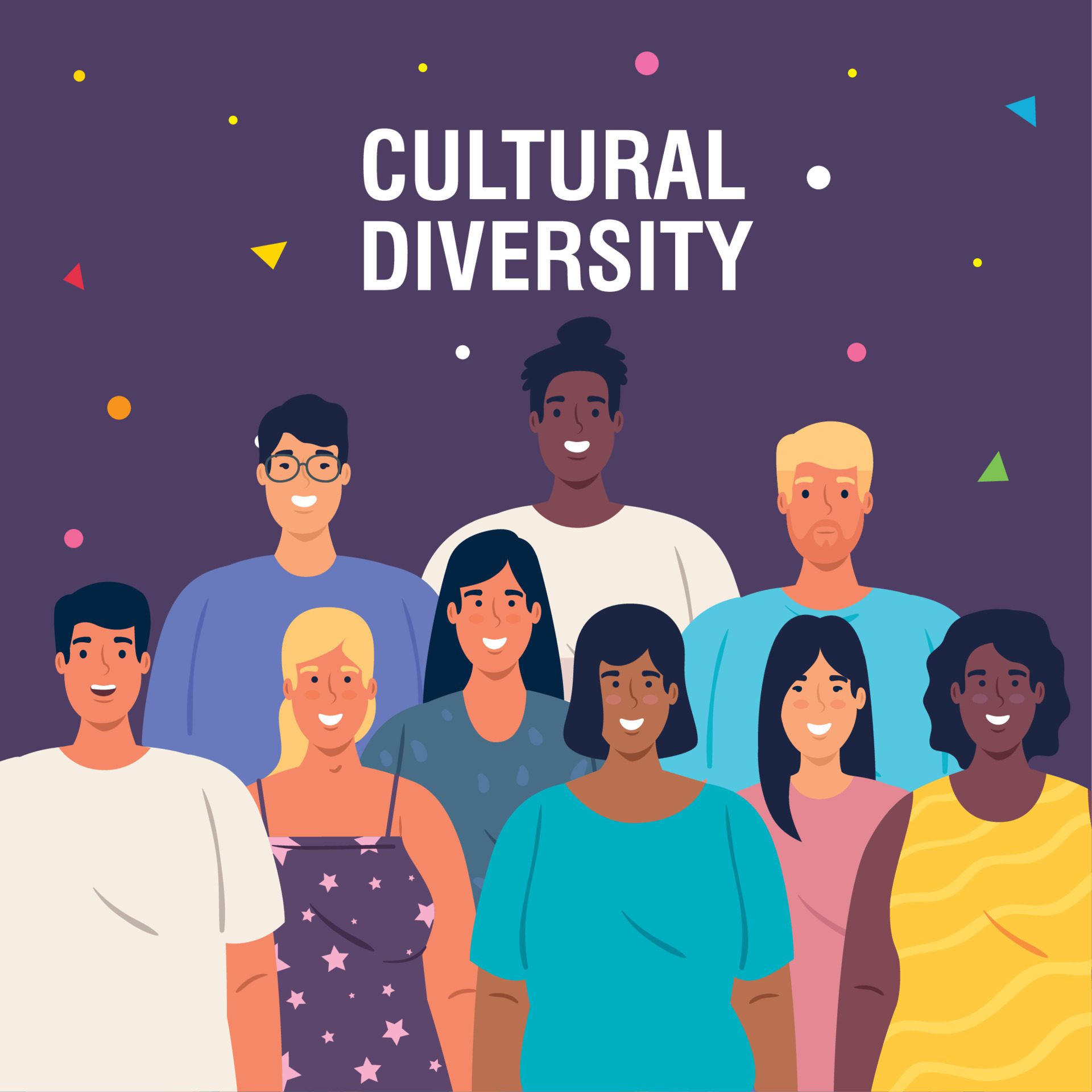 
									multiethnic young people together, diversity and cultural concept Free Vector